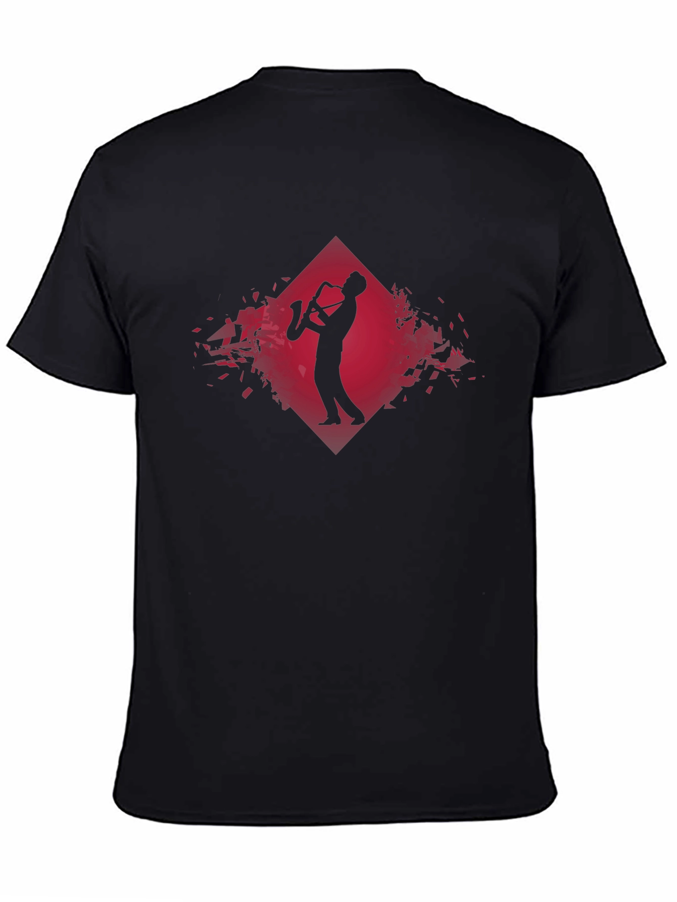 Saxophone Player Graphic Tee - Modern Jazz Style Shirt