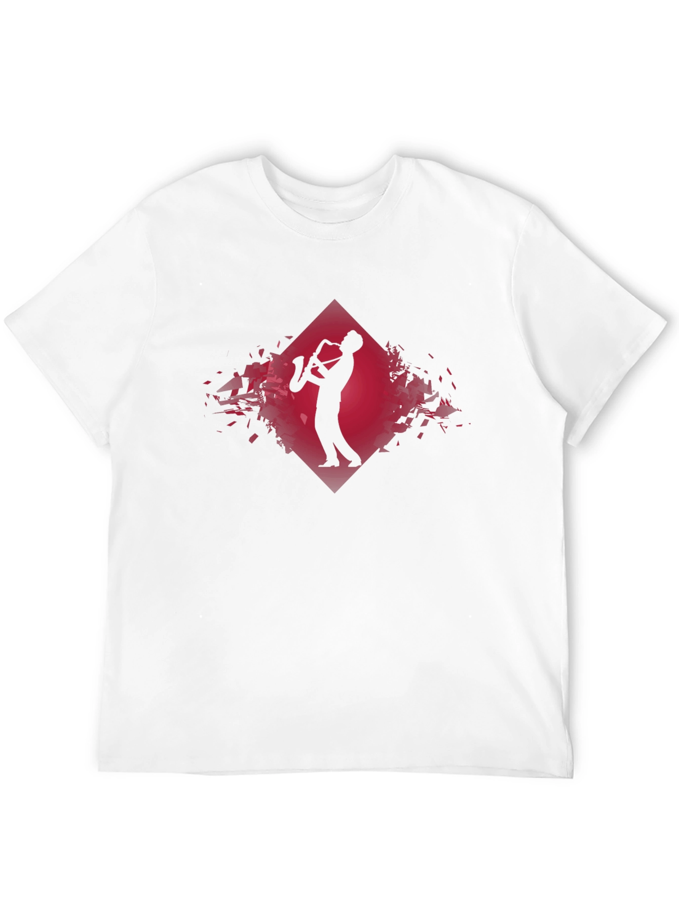 Saxophone Player Graphic Tee - Modern Jazz Style Shirt