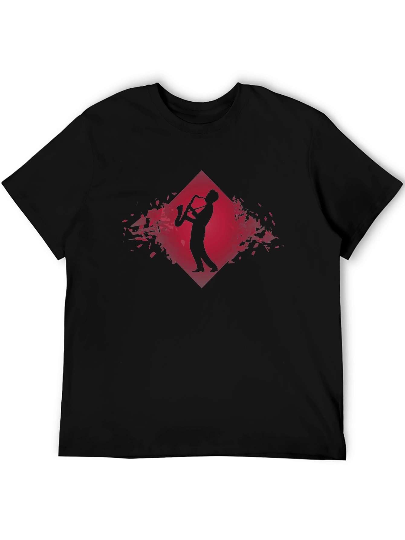 Saxophone Player Graphic Tee - Modern Jazz Style Shirt