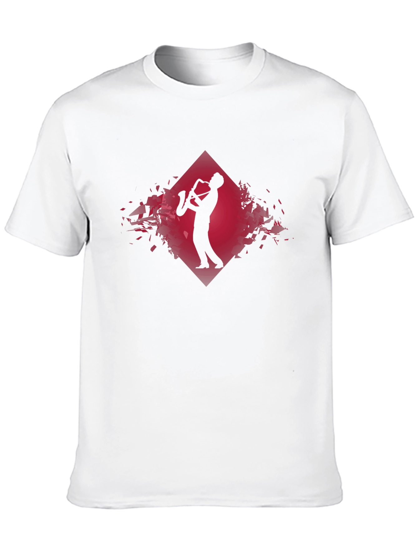 Saxophone Player Graphic Tee - Modern Jazz Style Shirt