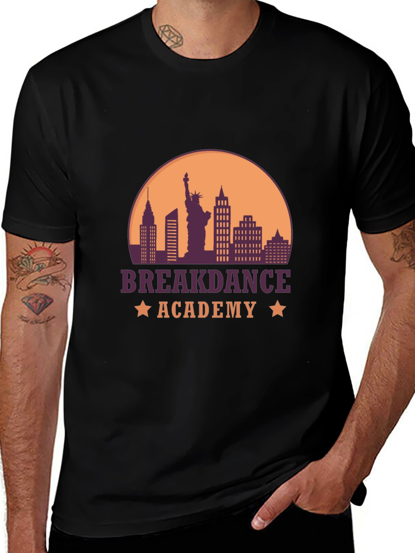 Breakdance Academy T-Shirt - NYC Skyline