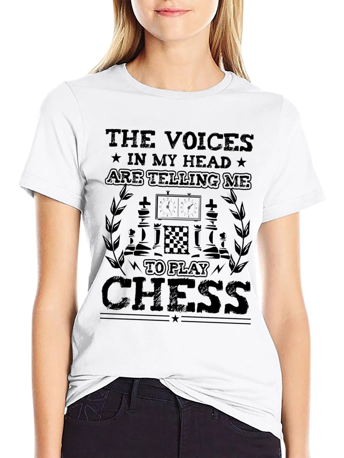 Voices in My Head Chess Graphic Tee