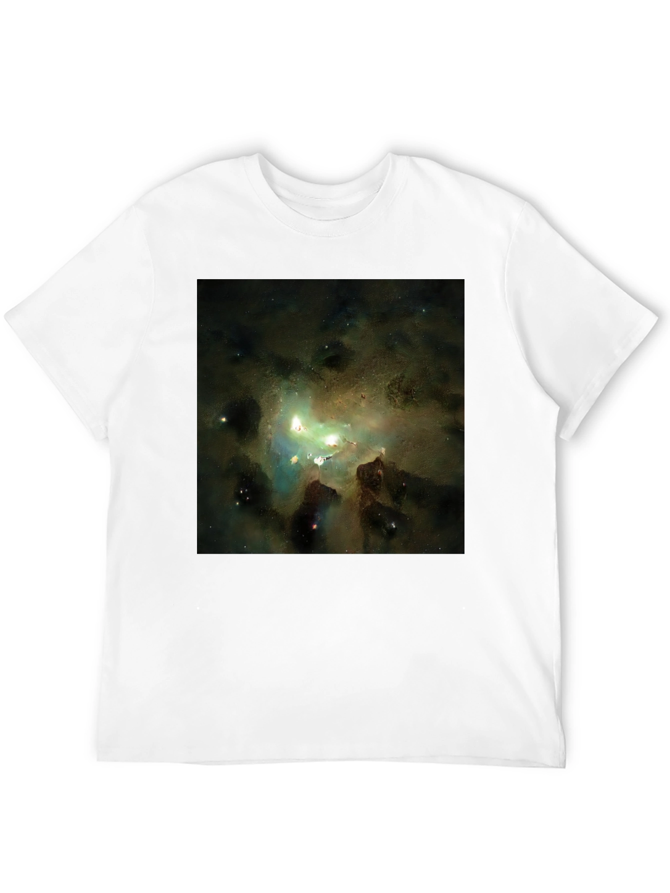 Nebula Print Black T-Shirt