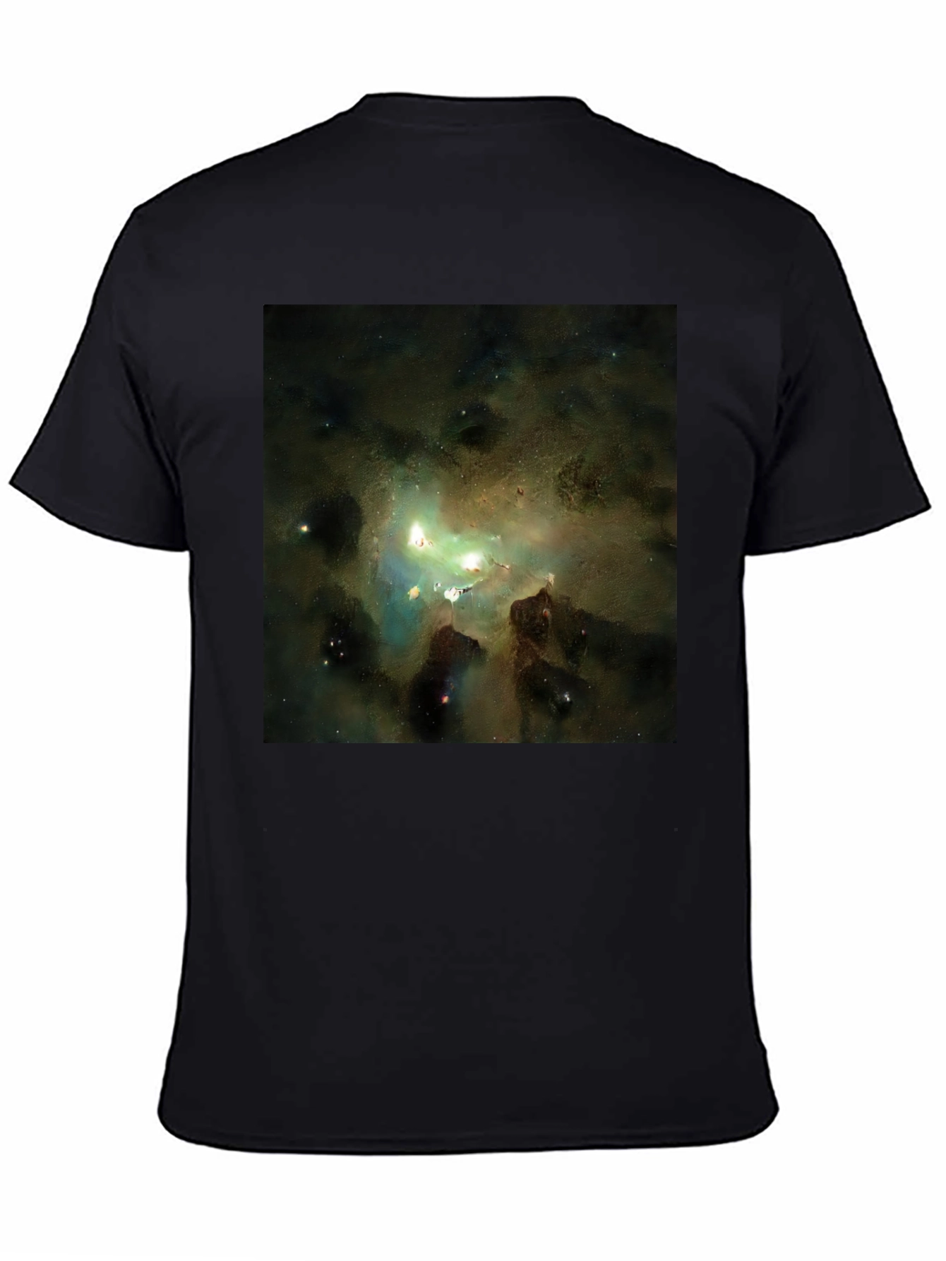 Nebula Print Black T-Shirt