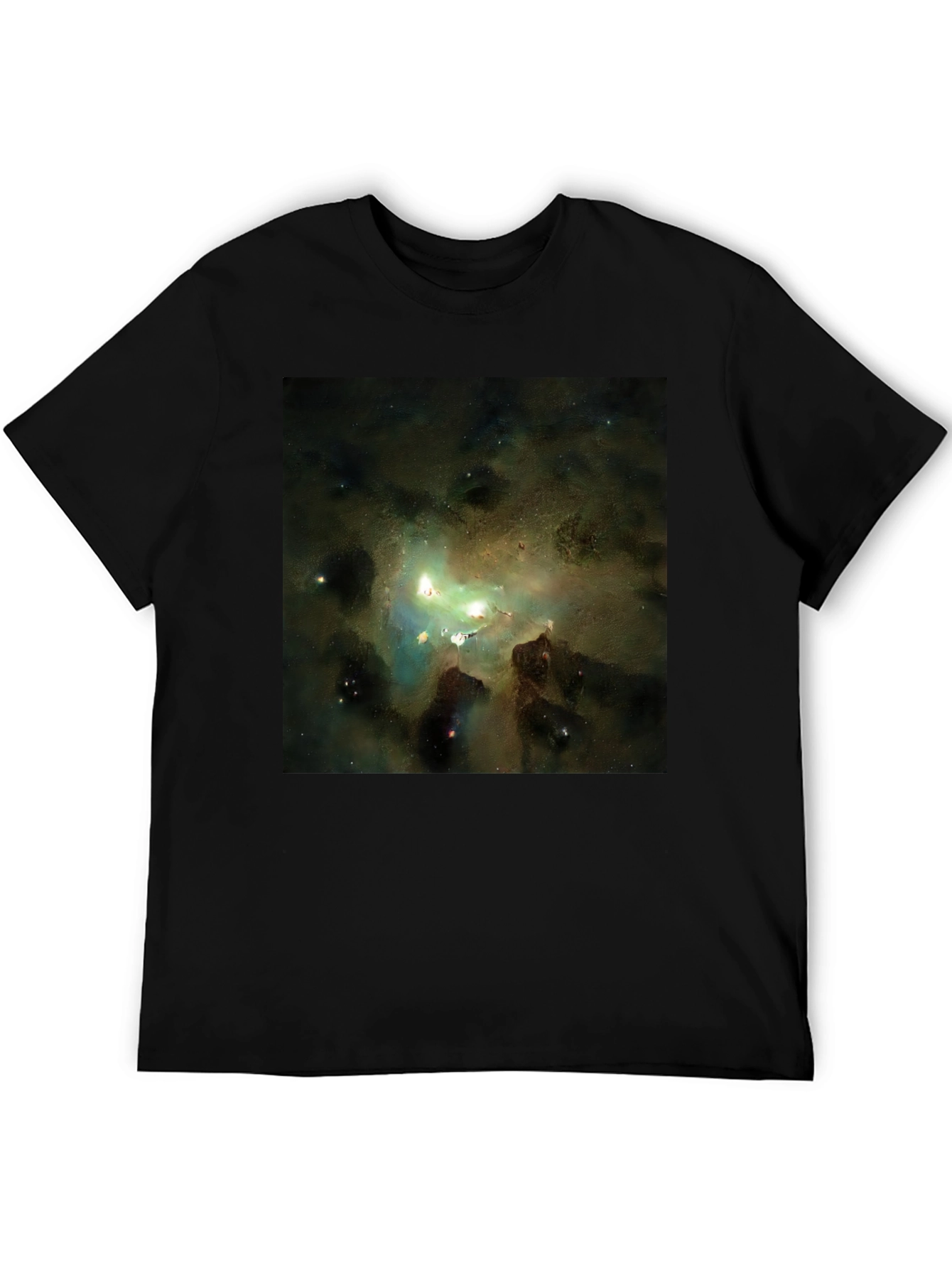 Nebula Print Black T-Shirt