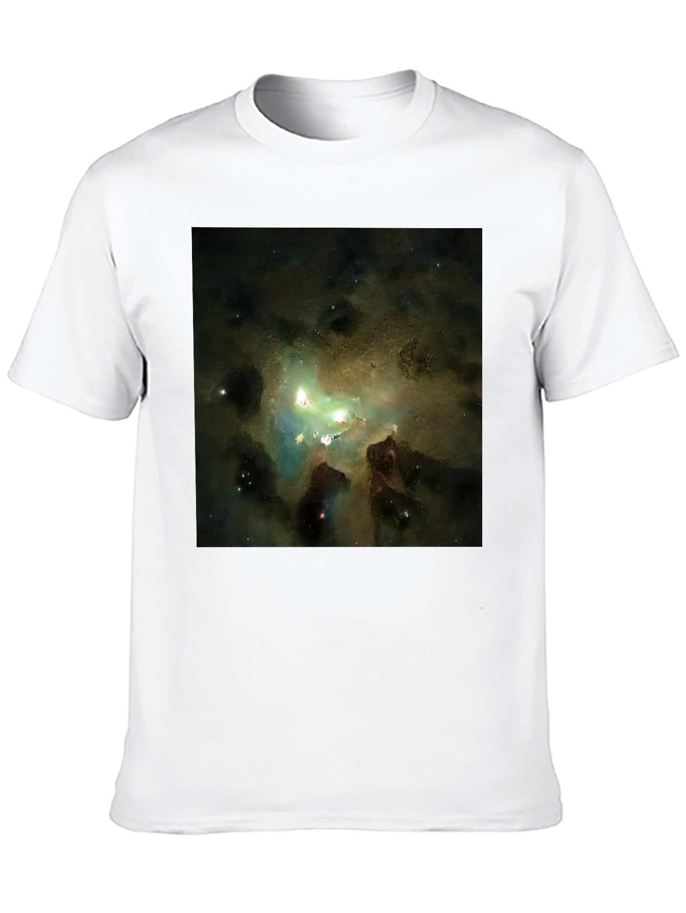 Nebula Print Black T-Shirt
