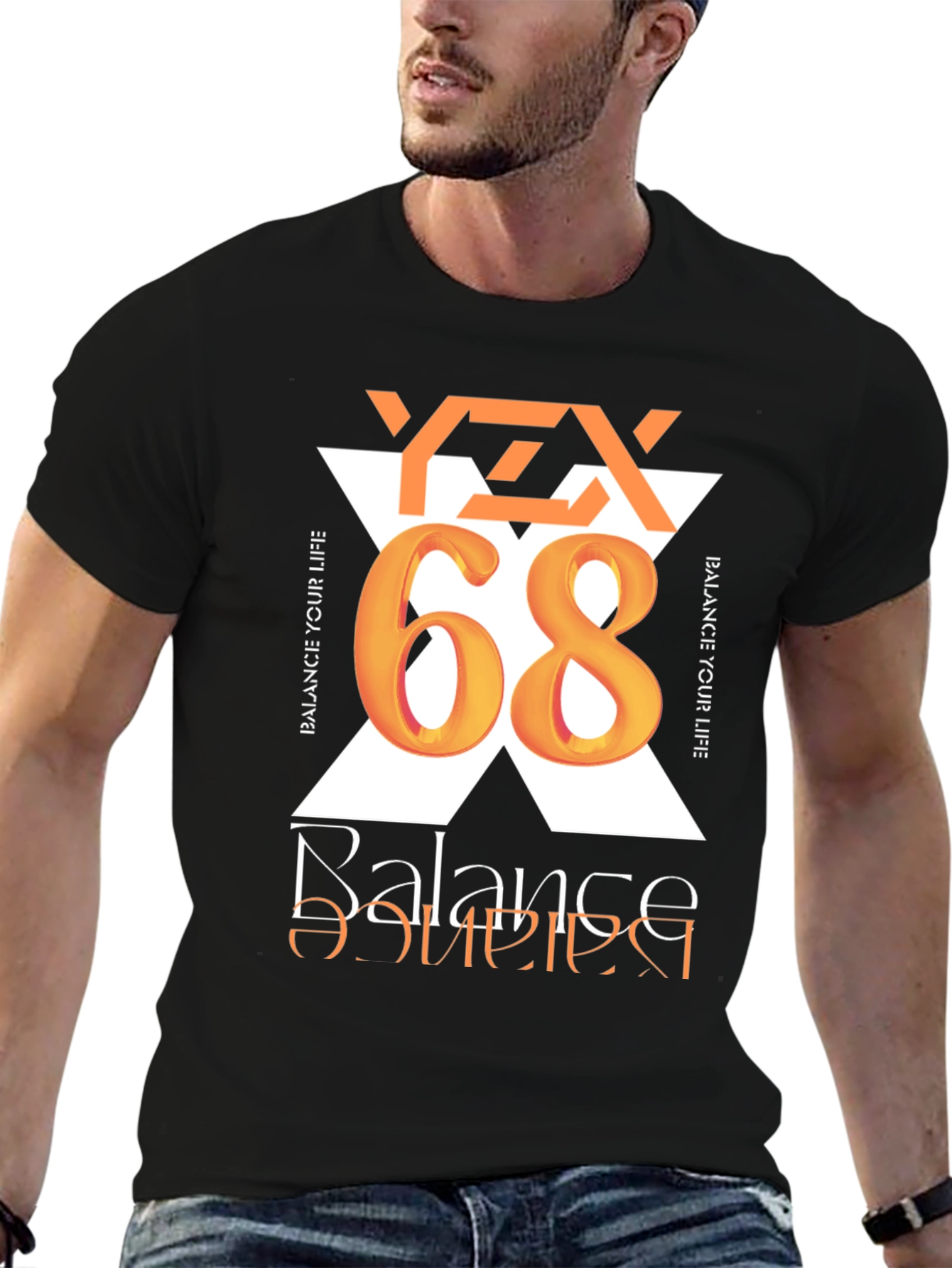 Balance Your Life - Black Graphic Tee