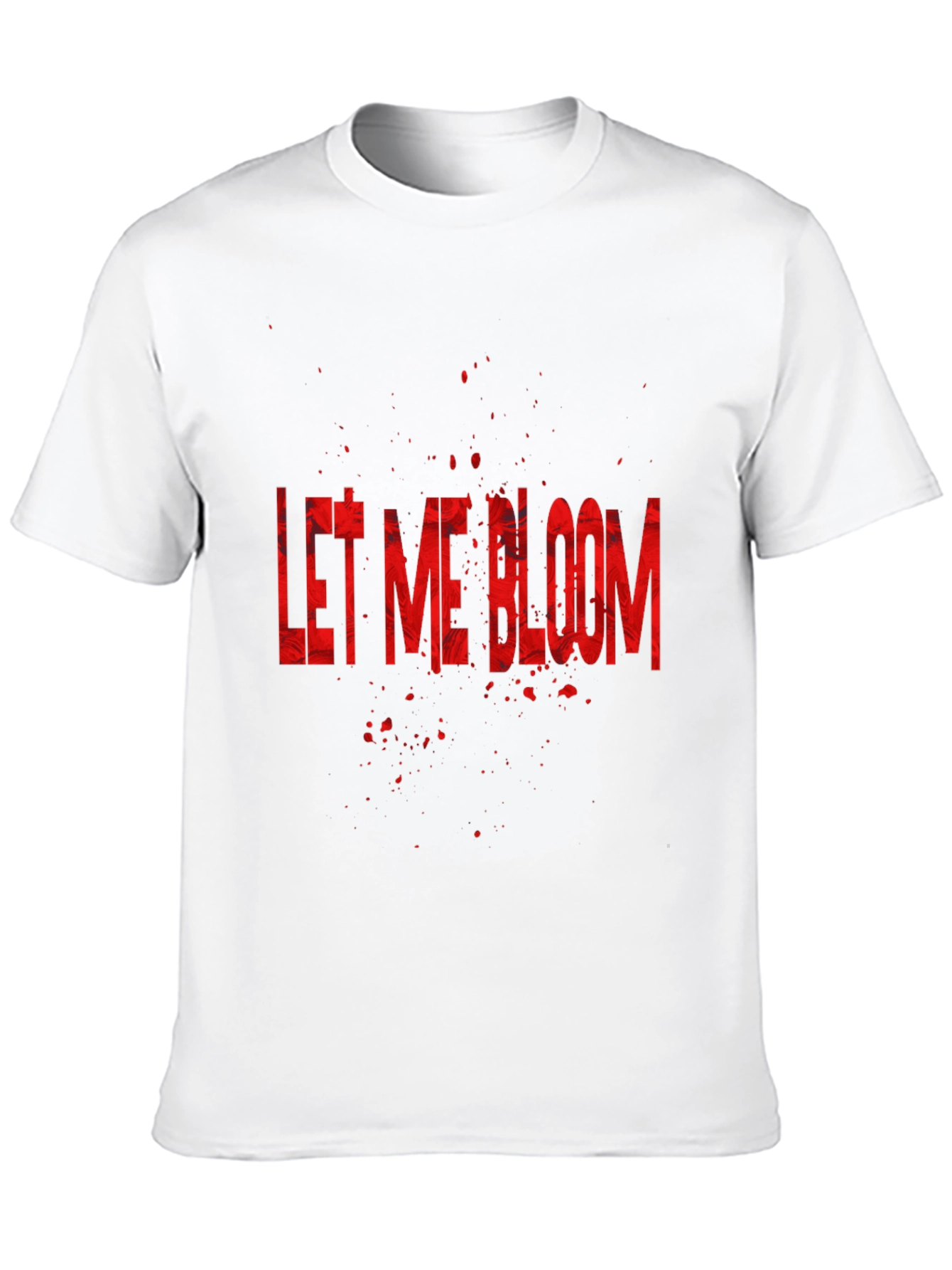 Let Me Bloom Graphic Tee - Black Cotton T-Shirt