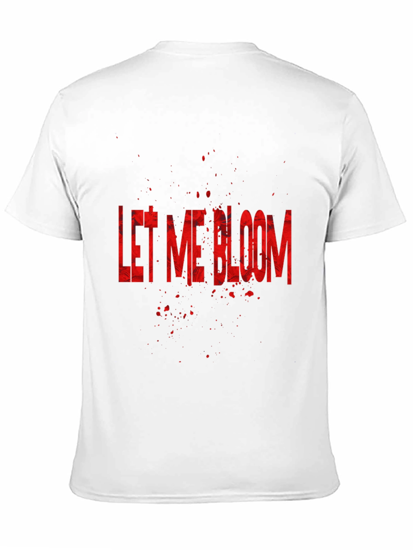 Let Me Bloom Graphic Tee - Black Cotton T-Shirt