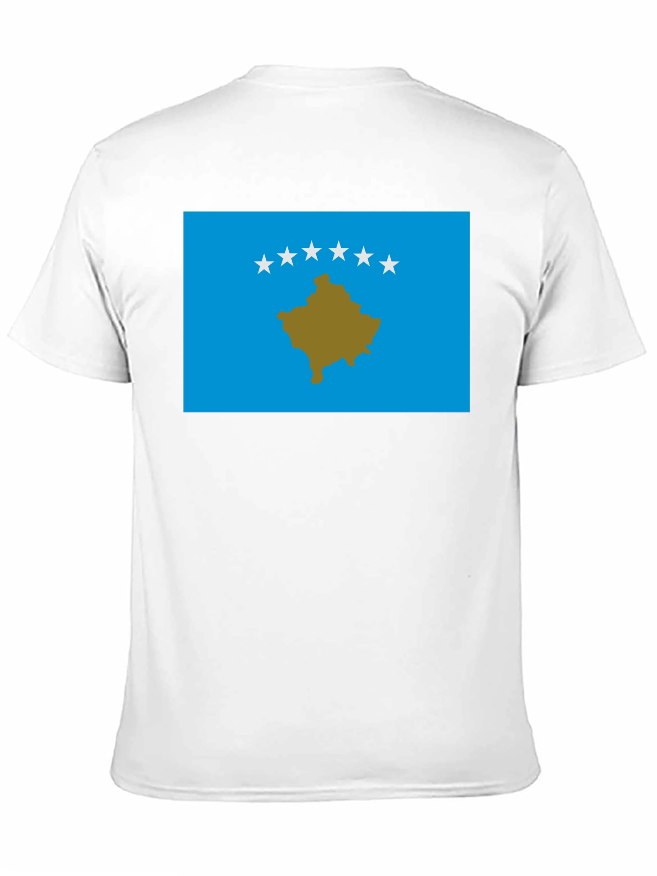 Kosovo Flag Graphic T-Shirt - Black