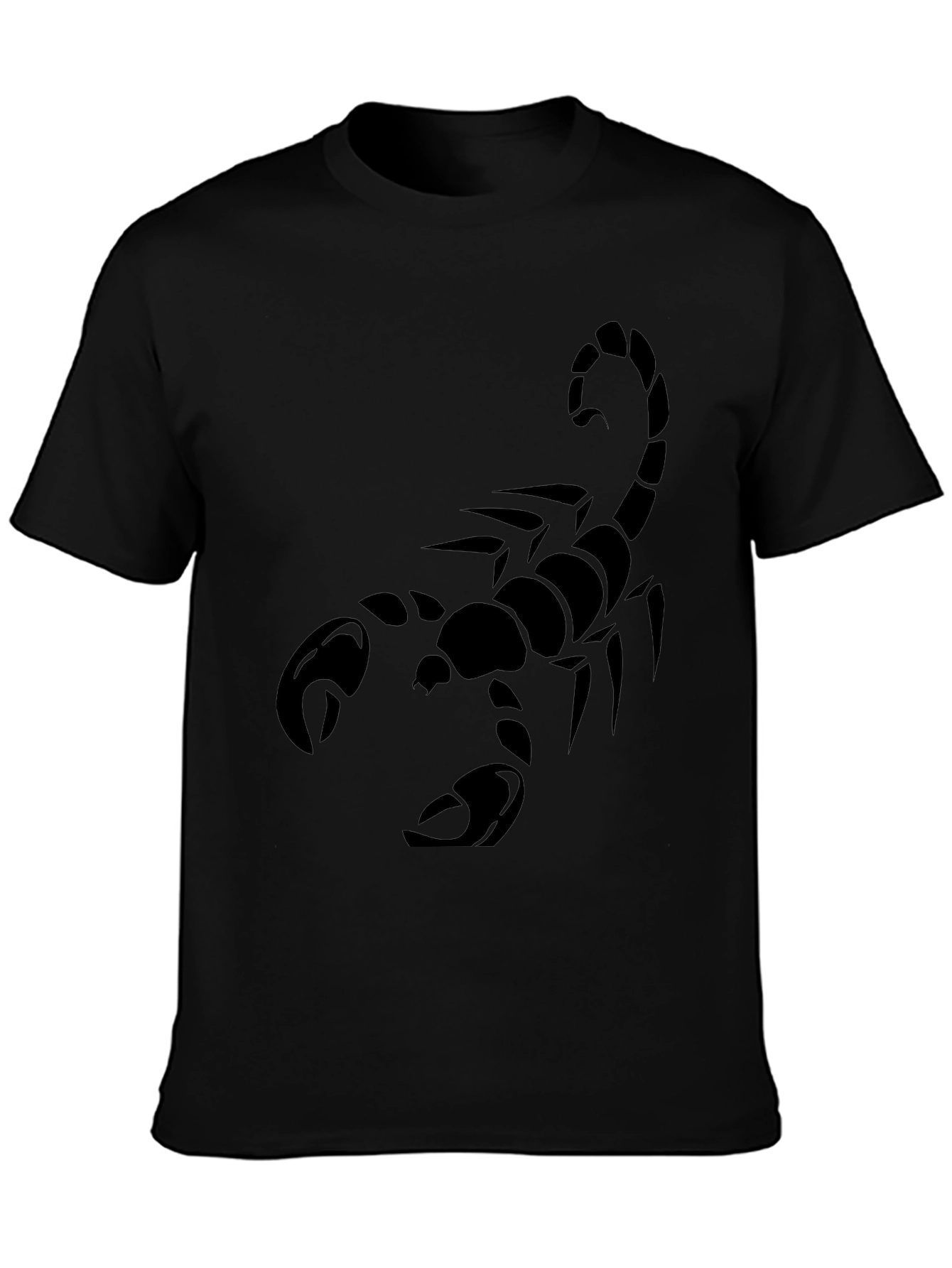 Mens Black Scorpion Graphic T-Shirt