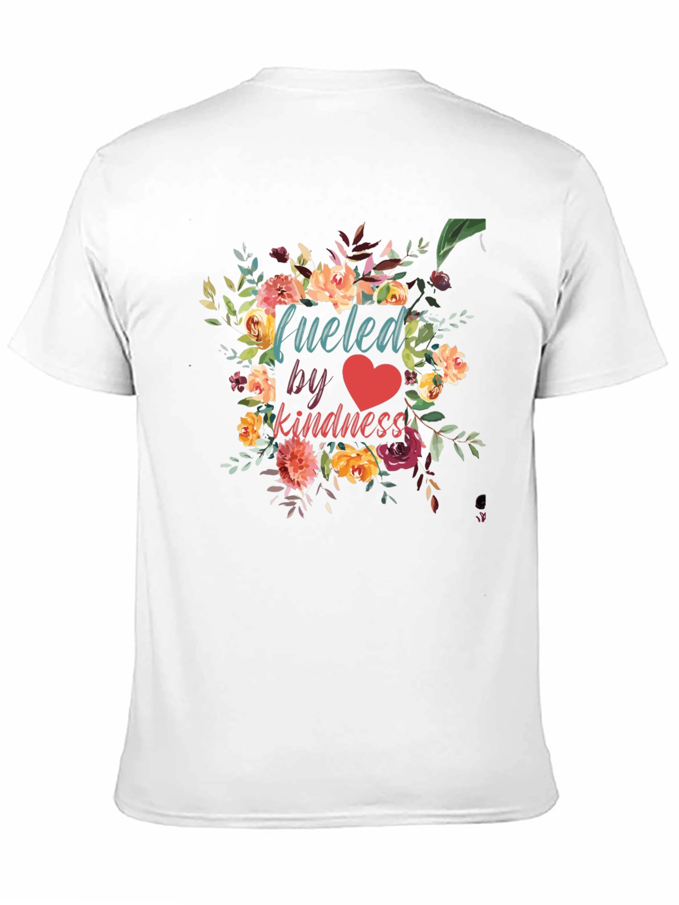 Fueled by Kindness Floral Graphic T-Shirt