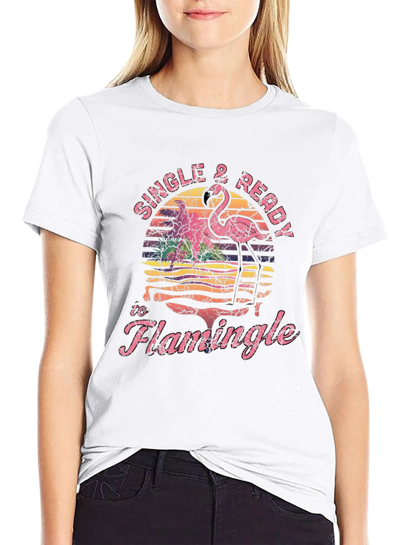 Single & Ready to Flamingo T-Shirt
