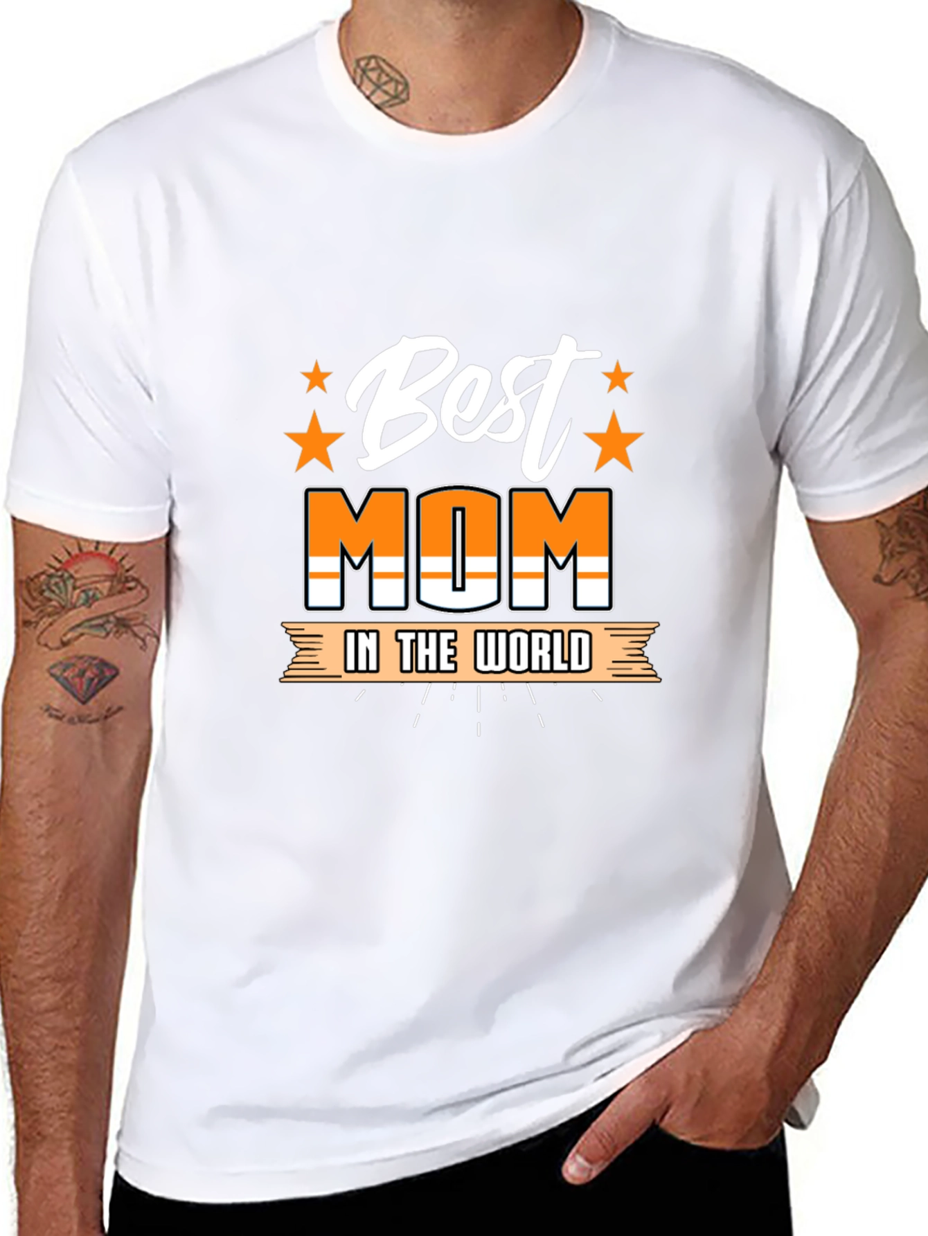 Best Mom T-Shirt - Graphic Print Tee