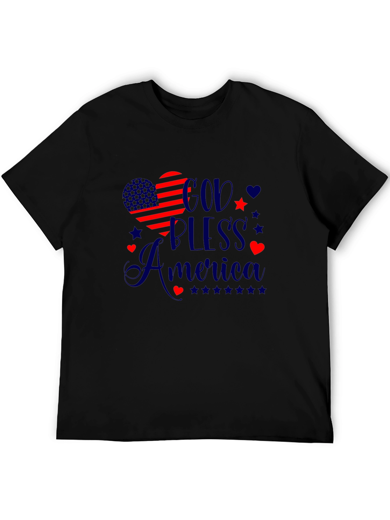 God Bless America Patriotic Graphic Tee