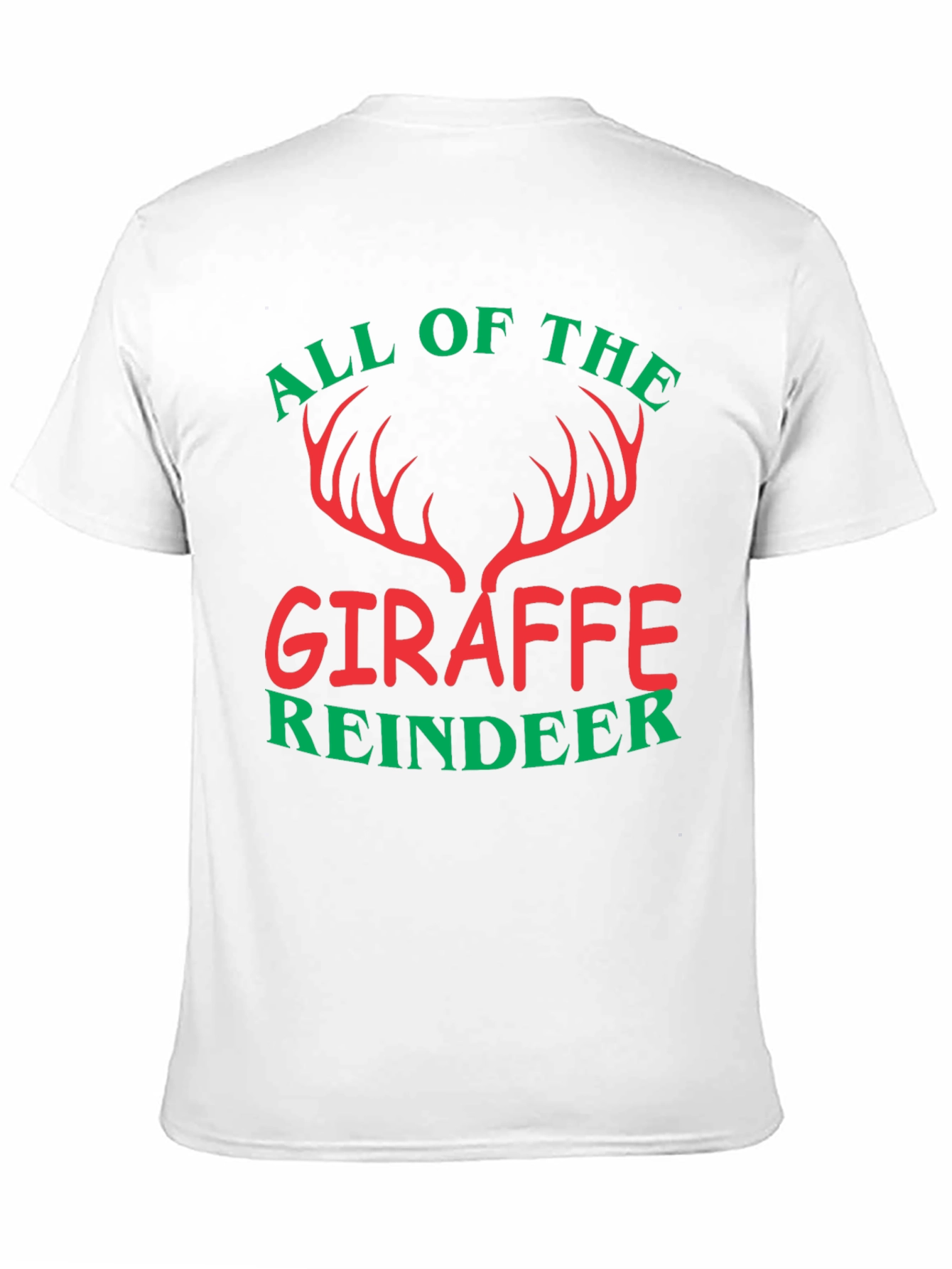 All of the Giraffe Reindeer Christmas Holiday T-Shirt