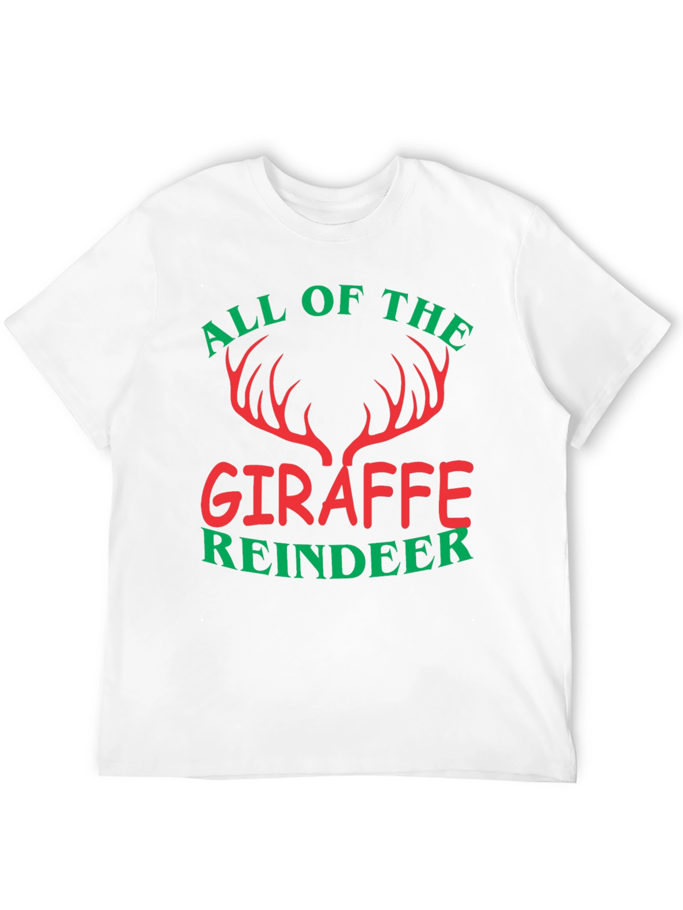 All of the Giraffe Reindeer Christmas Holiday T-Shirt