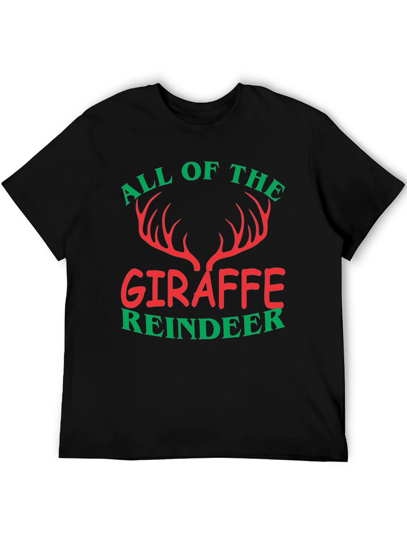 All of the Giraffe Reindeer Christmas Holiday T-Shirt