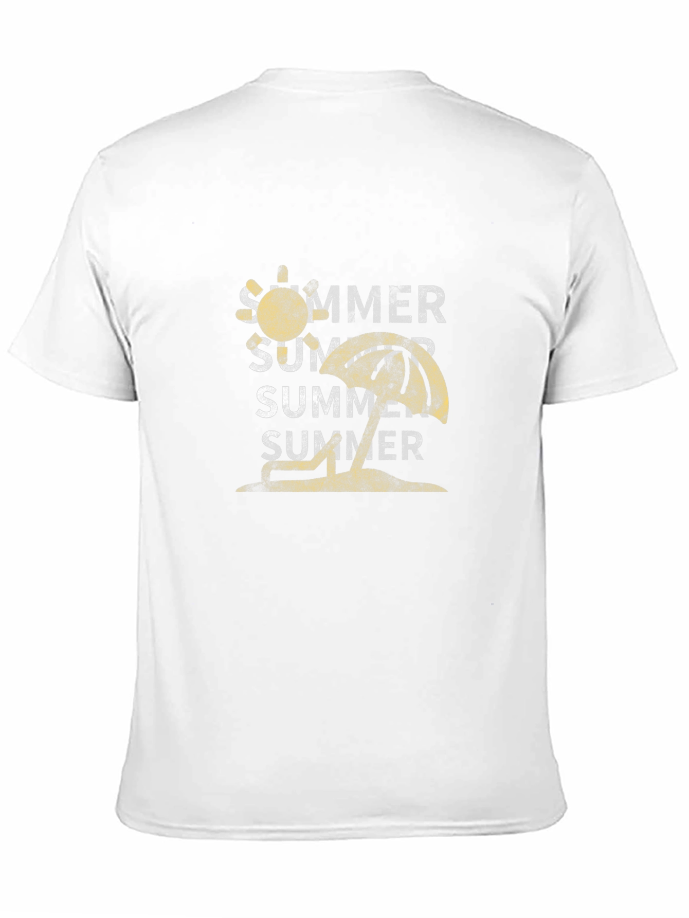 Summer Graphic Tee - Black Cotton T-Shirt