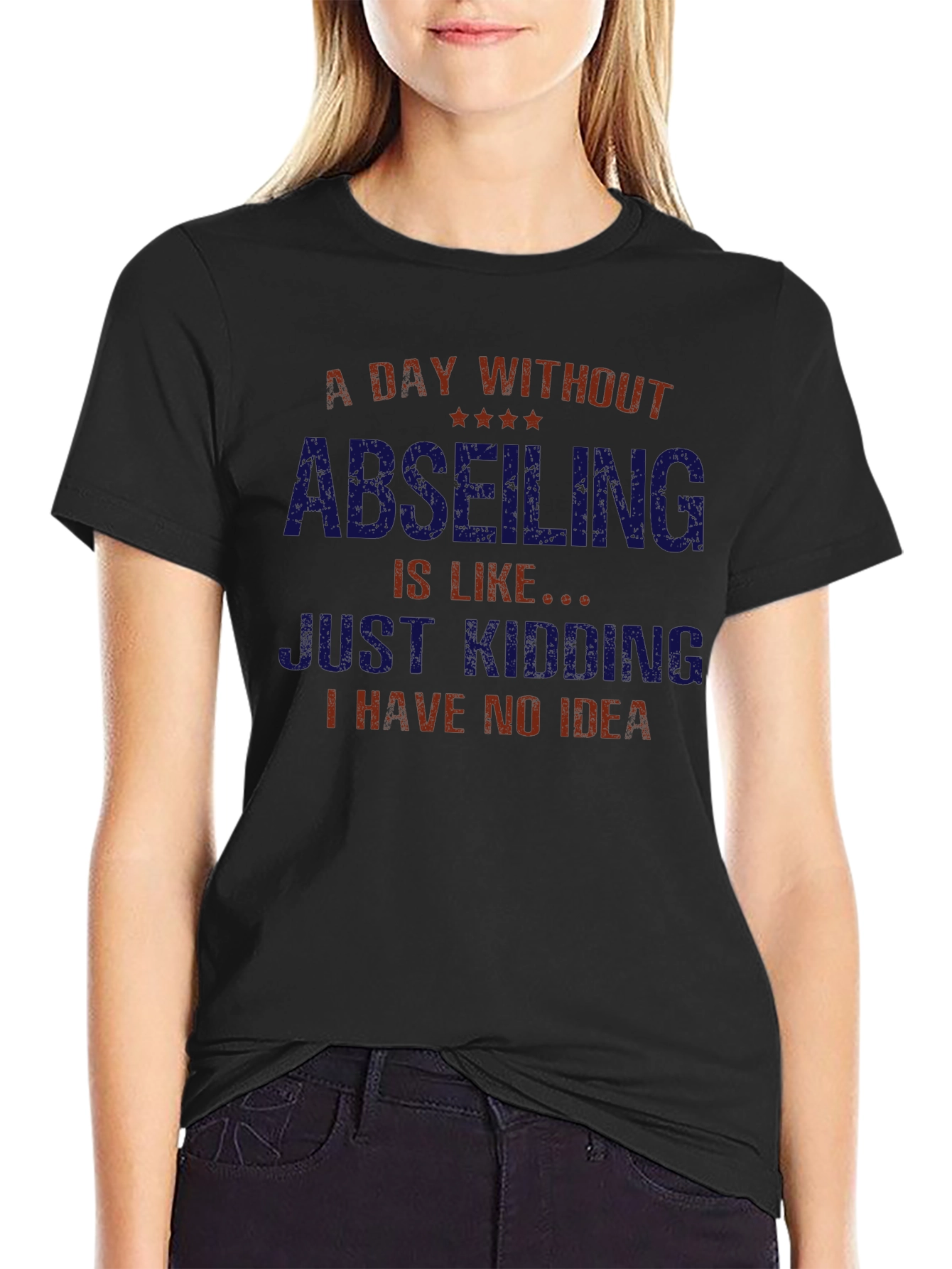 Abseiling Funny Graphic Tee - Climber T-Shirt