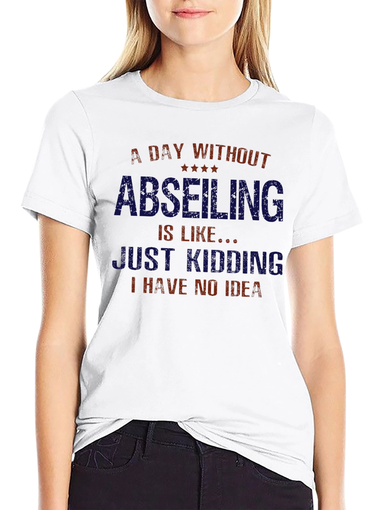 Abseiling Funny Graphic Tee - Climber T-Shirt