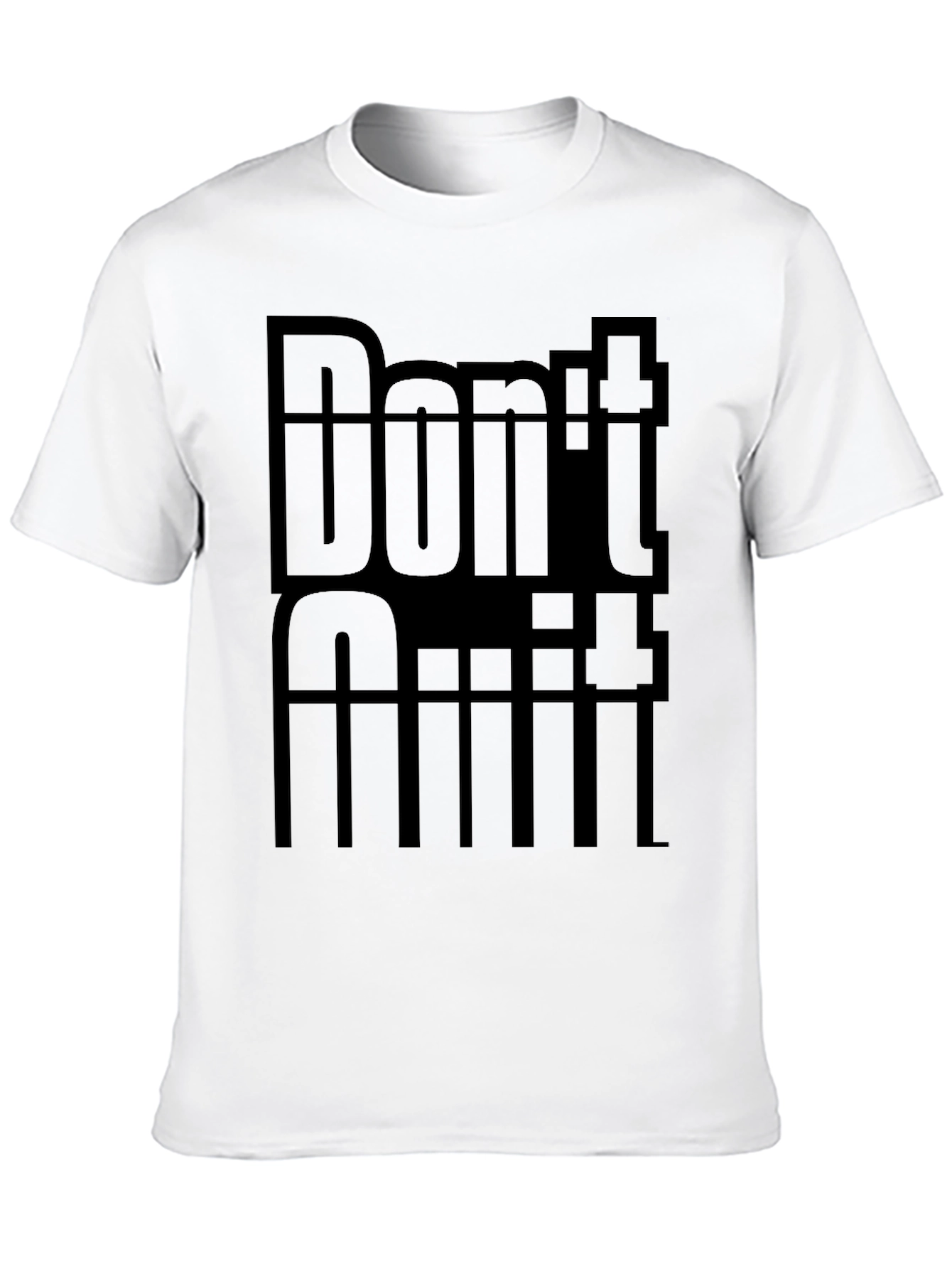 Dont Quit Tee - Motivational Black T-Shirt