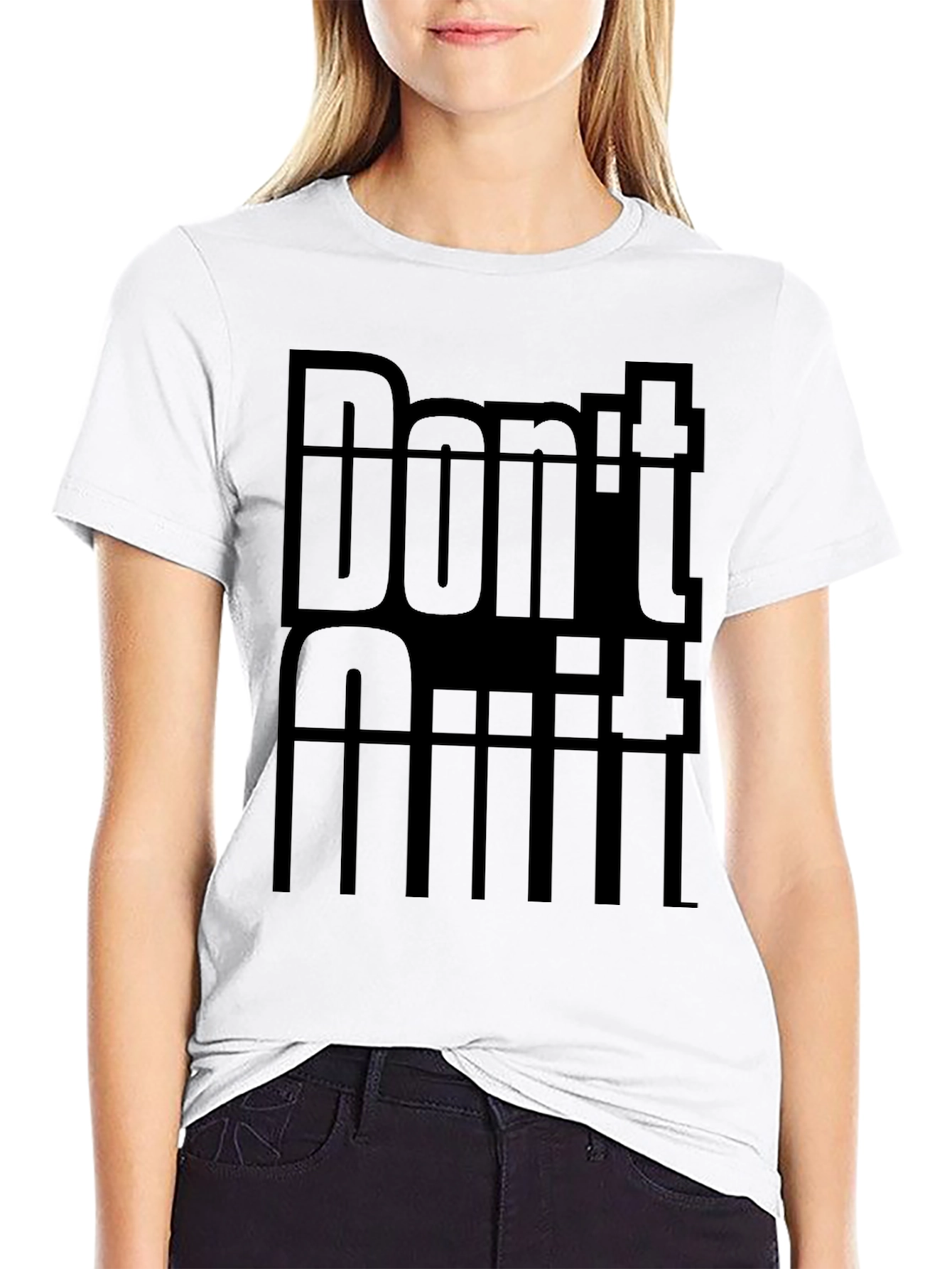 Dont Quit Tee - Motivational Black T-Shirt