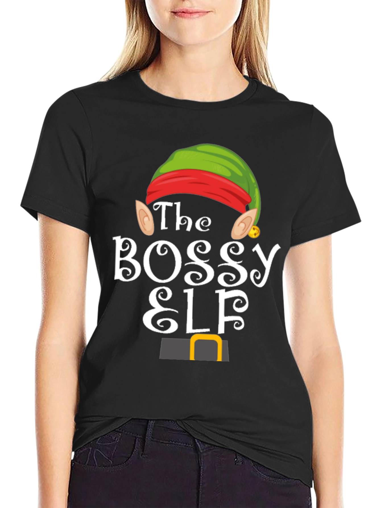 Bossy Elf Christmas T-Shirt
