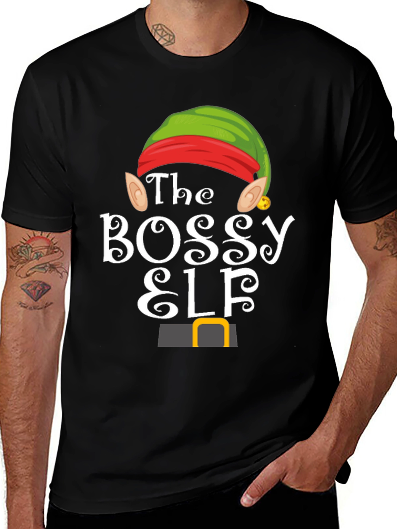 Bossy Elf Christmas T-Shirt