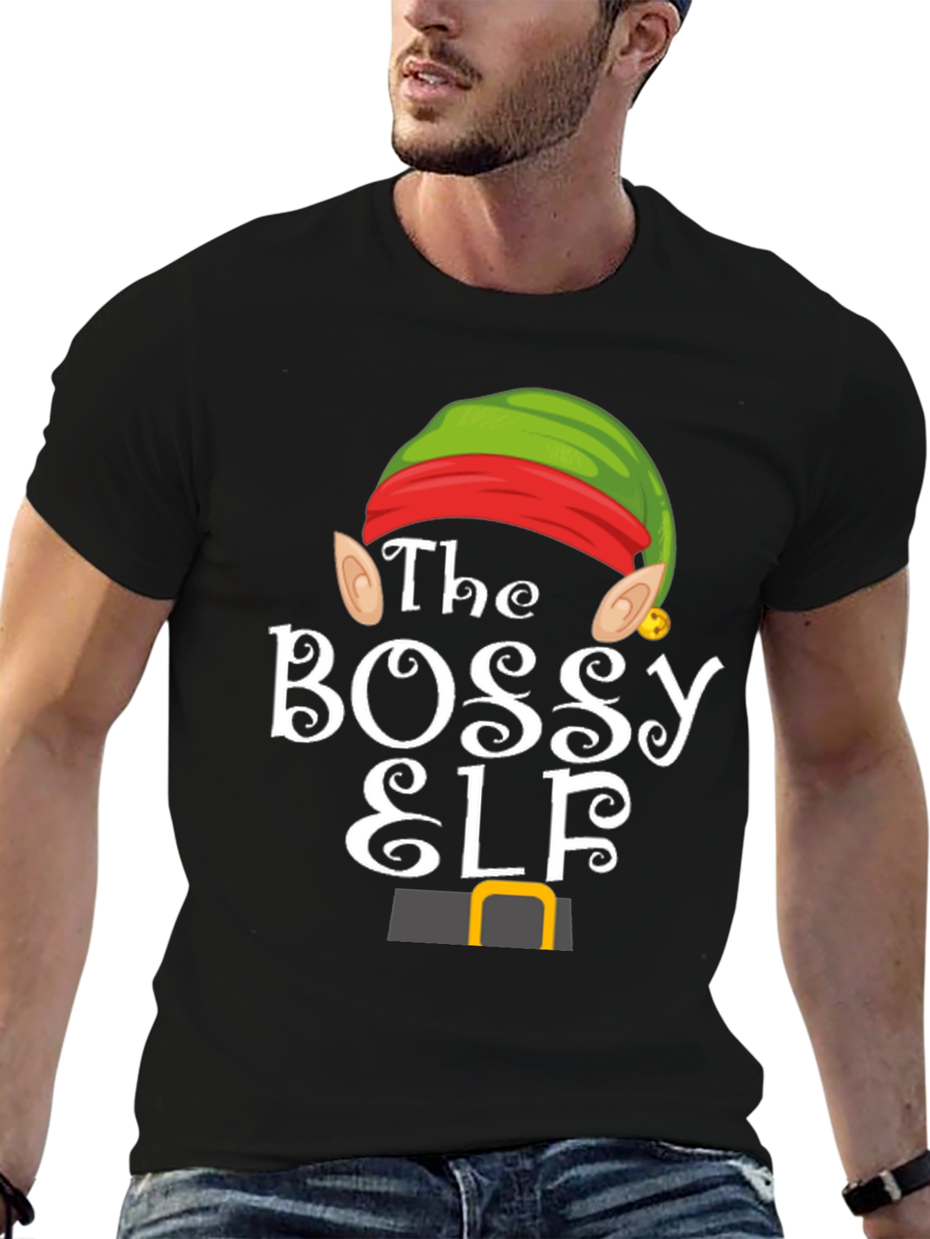 Bossy Elf Christmas T-Shirt
