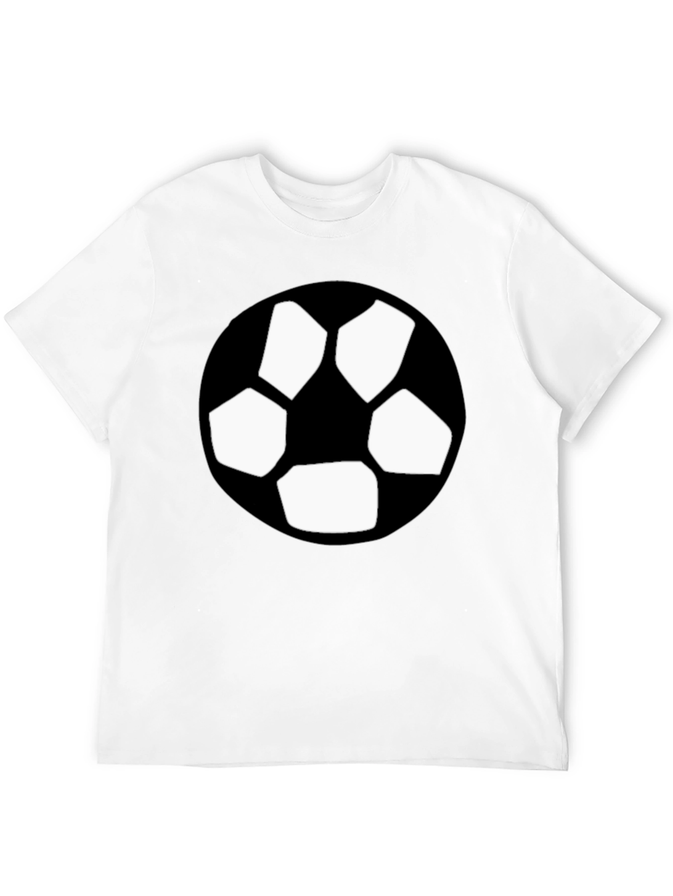 Black T-Shirt with Soccer Ball Graphic