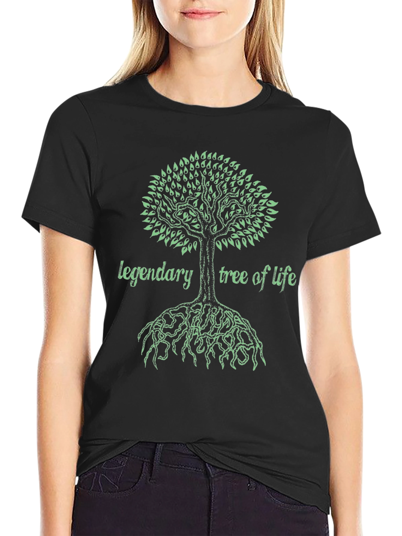 Legendary Tree of Life Graphic Tee - Black