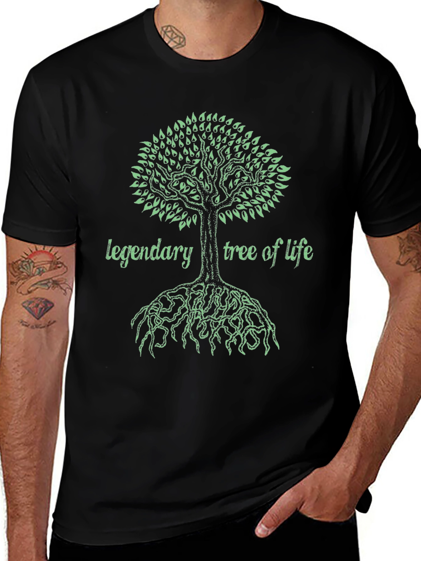 Legendary Tree of Life Graphic Tee - Black