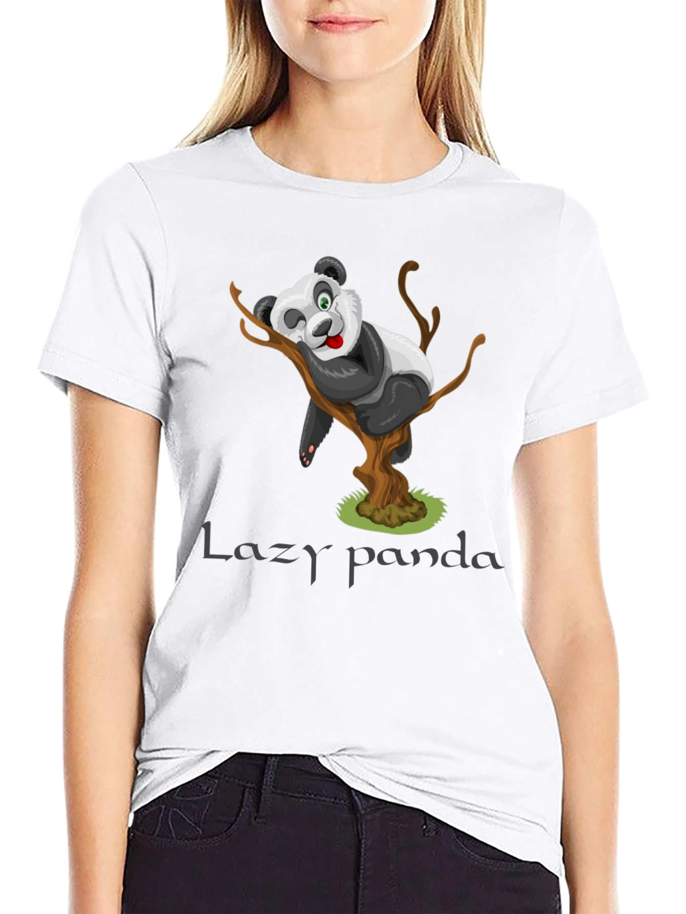 Lazy Panda Graphic T-Shirt - Relaxed & Comfy Fit