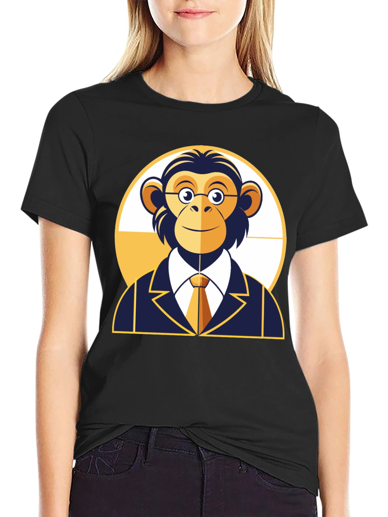 Monkey Business T-Shirt - Funny Ape in Suit