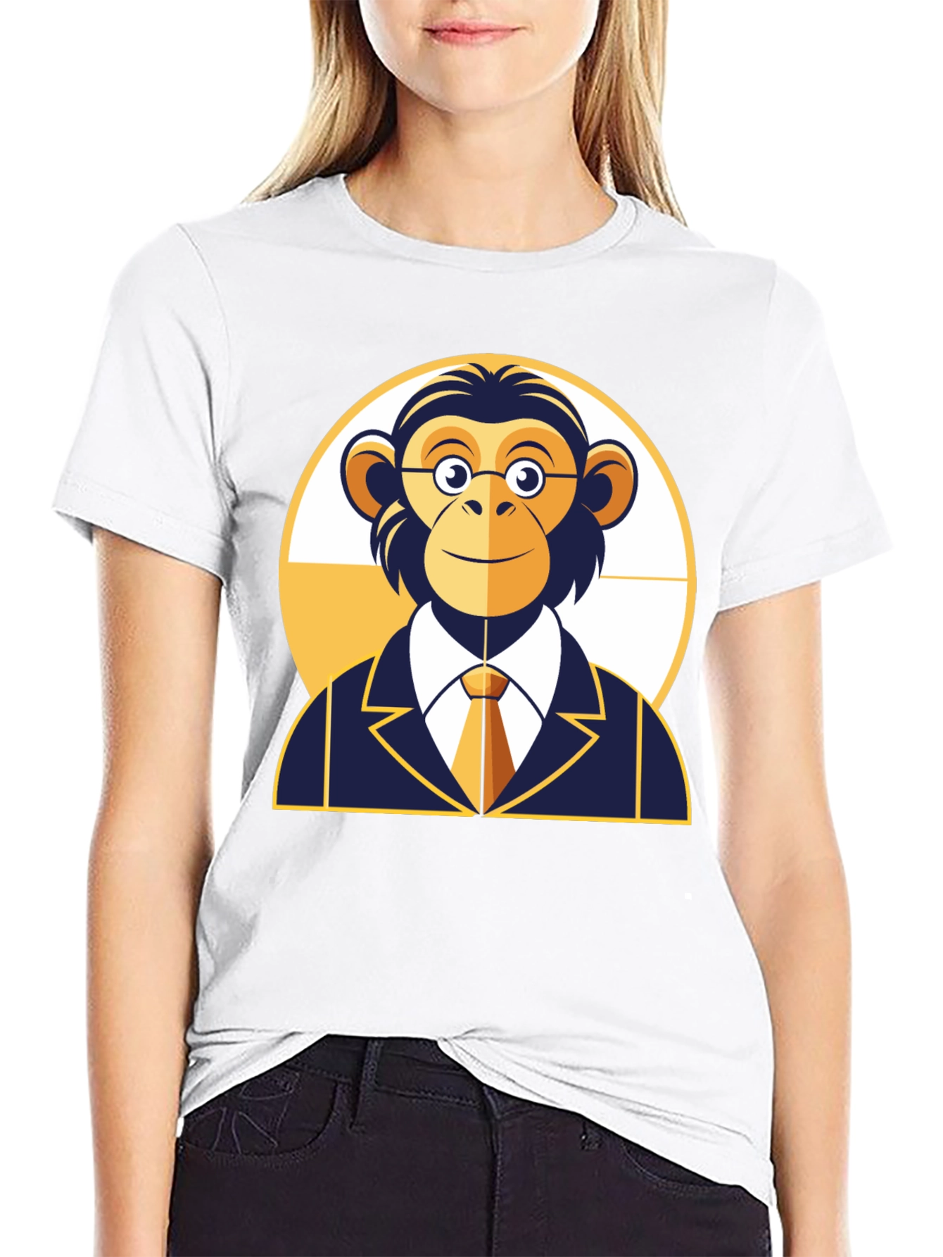 Monkey Business T-Shirt - Funny Ape in Suit