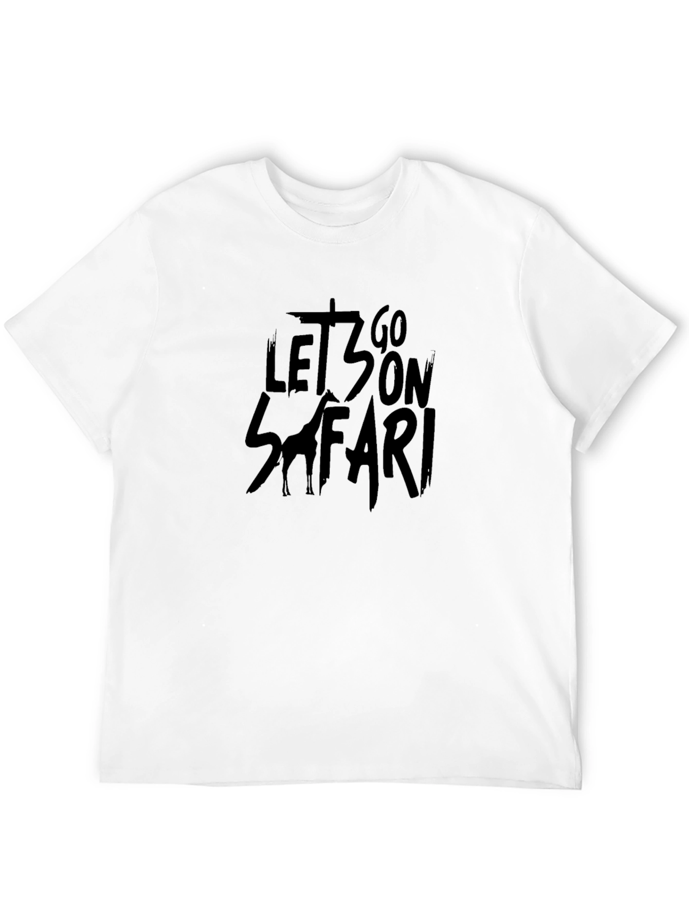 Safari Adventure T-Shirt - Black Graphic Tee