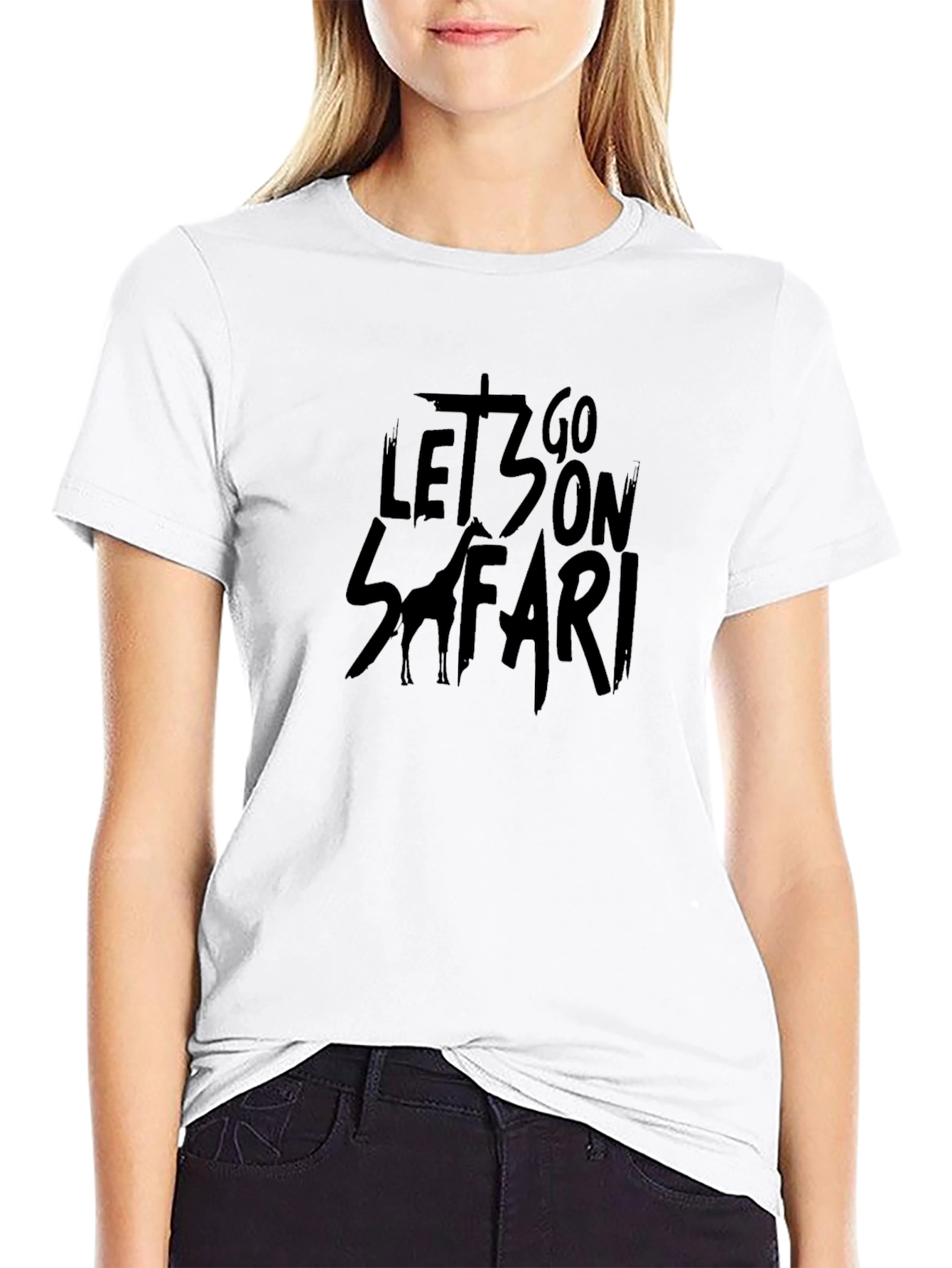 Safari Adventure T-Shirt - Black Graphic Tee