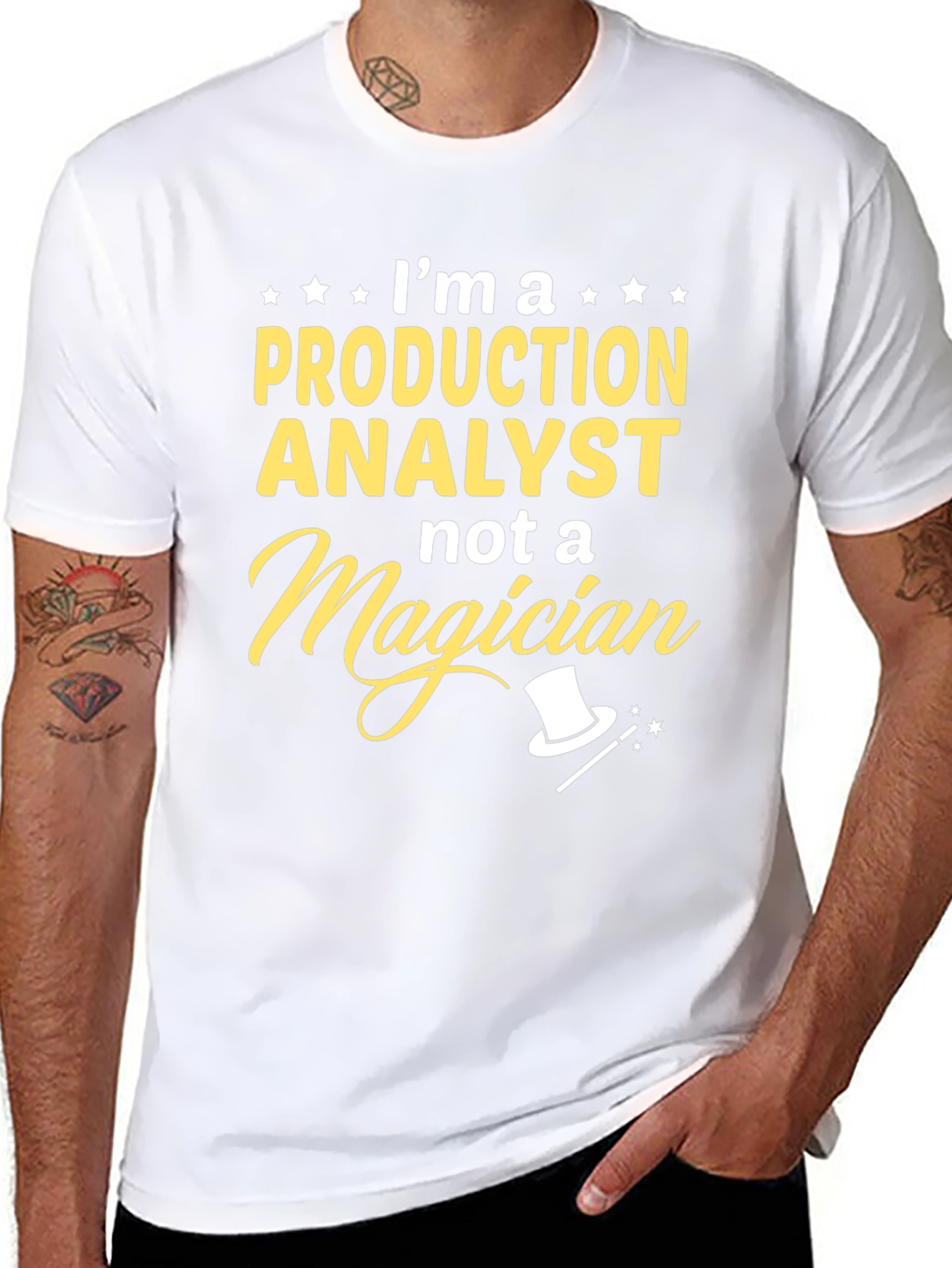 Production Analyst T-Shirt - Not a Magician
