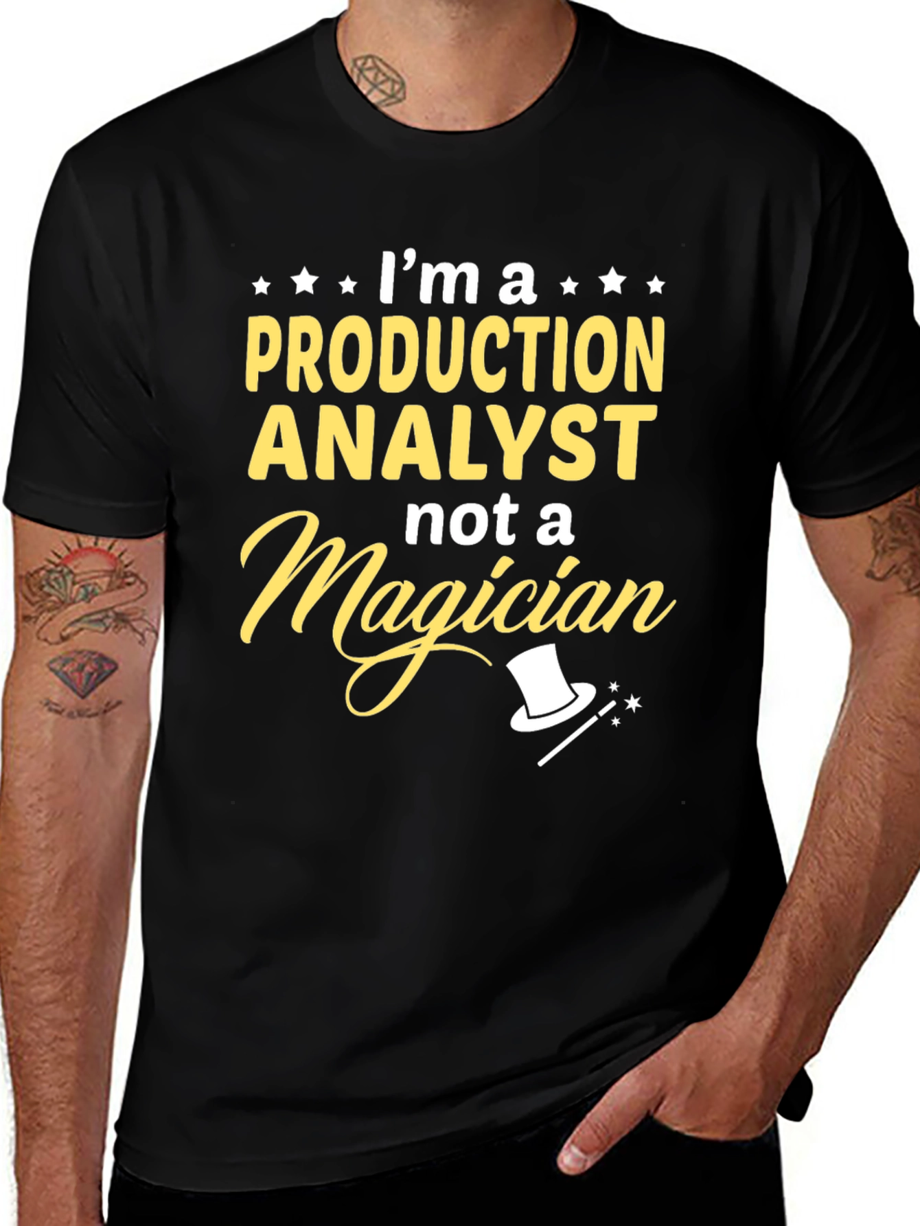 Production Analyst T-Shirt - Not a Magician