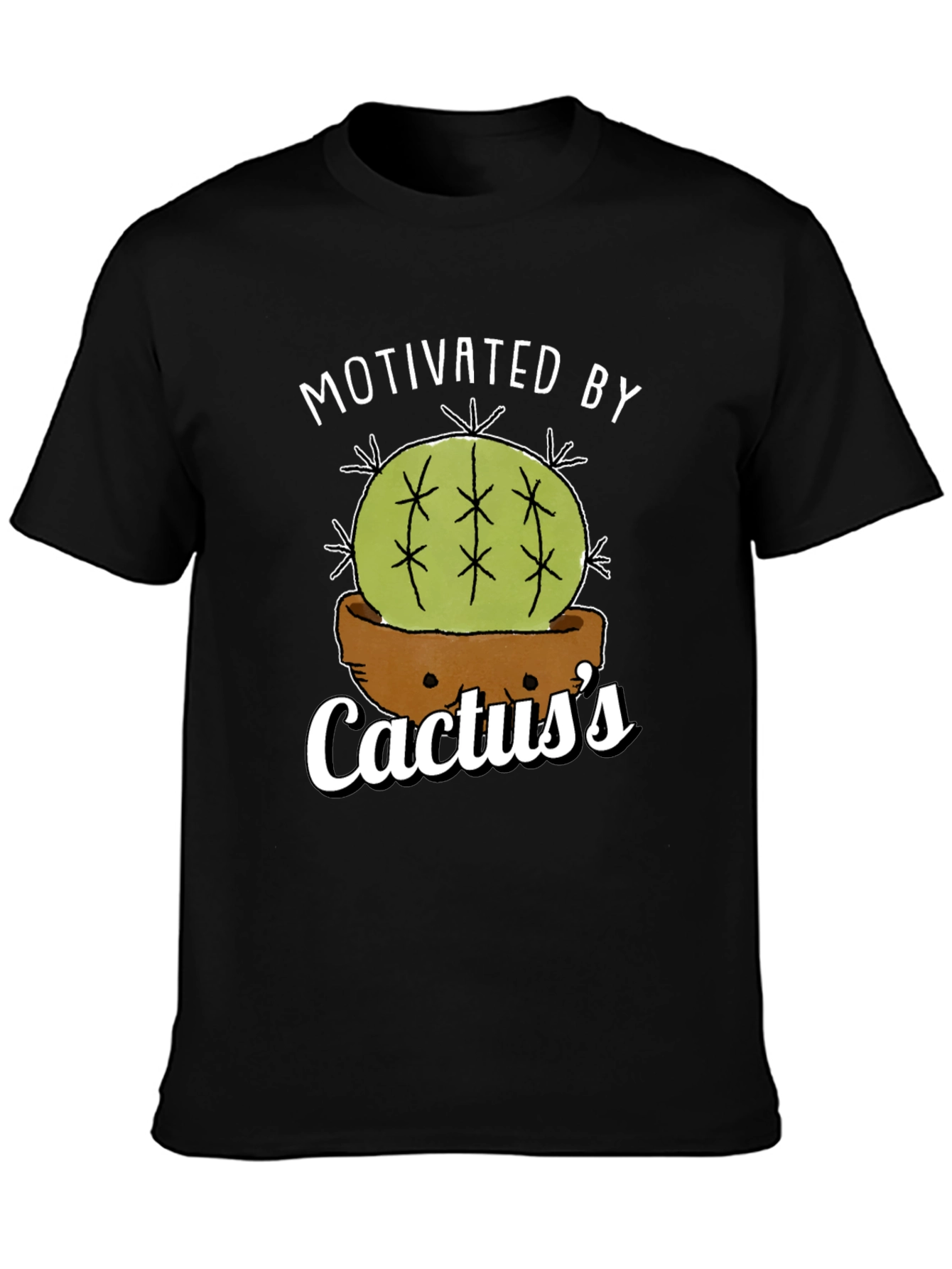 Motivated By Cactuss T-Shirt - Funny Plant Lover Tee