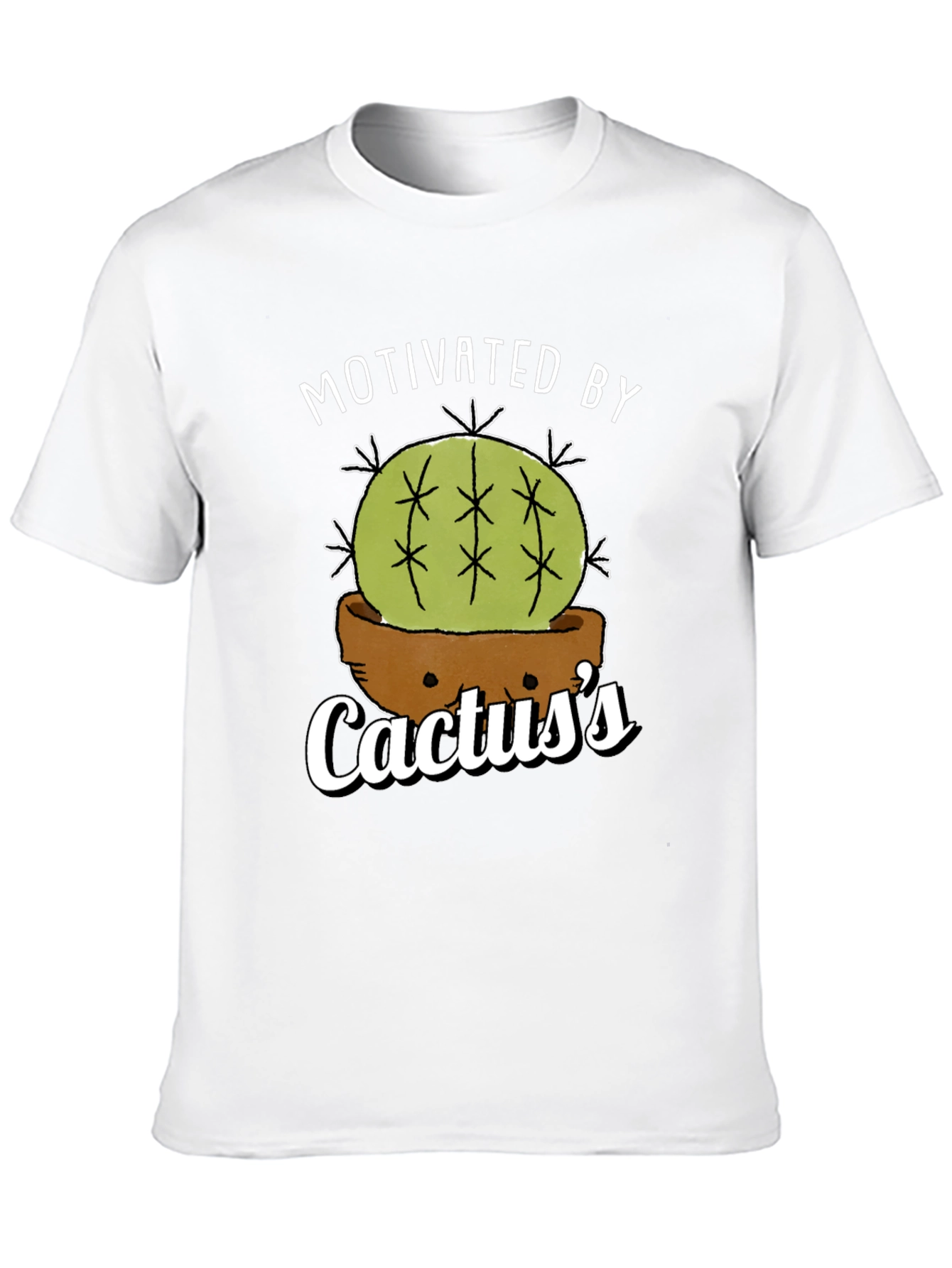 Motivated By Cactuss T-Shirt - Funny Plant Lover Tee