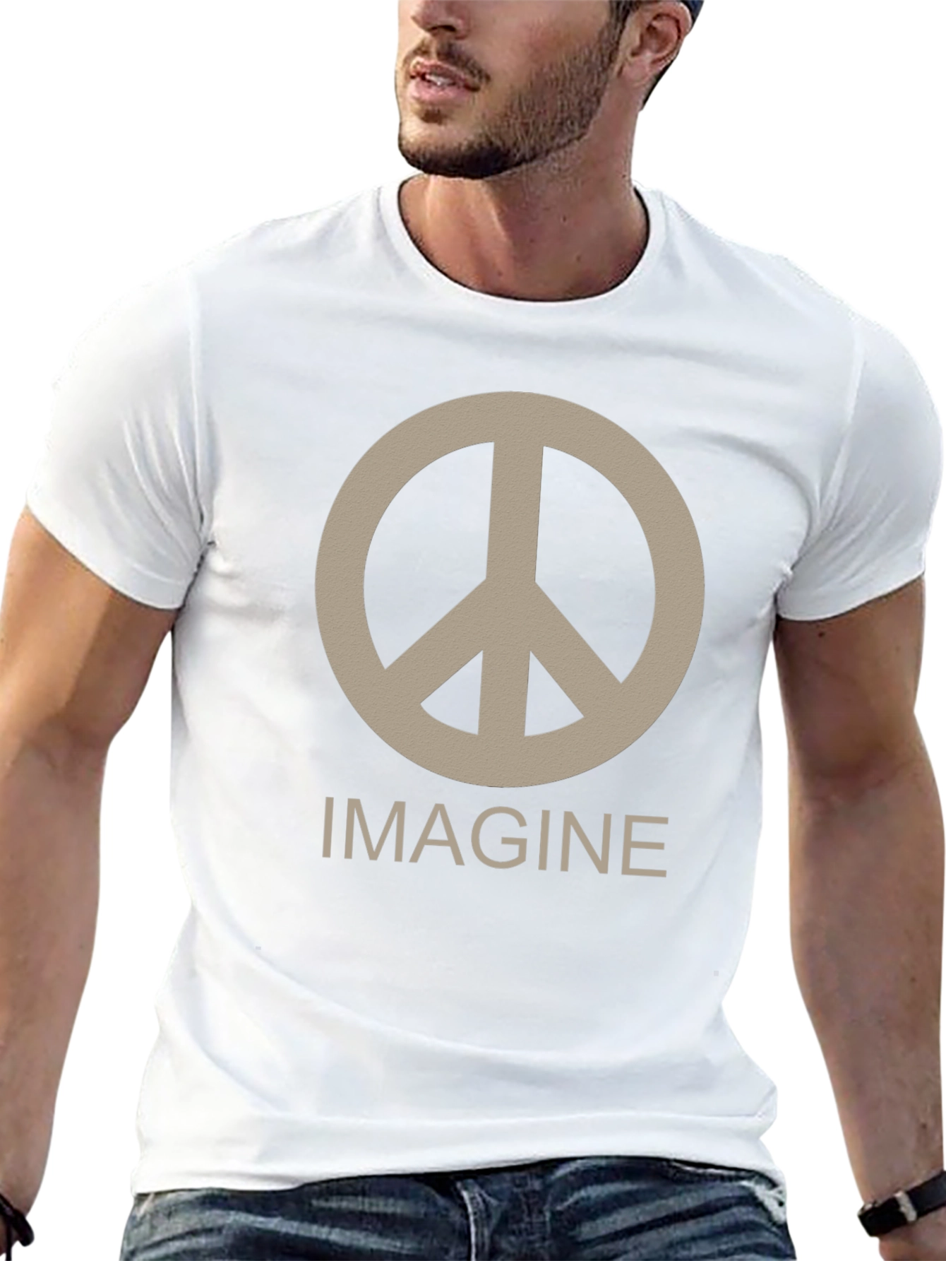 Imagine Peace Sign Graphic Tee