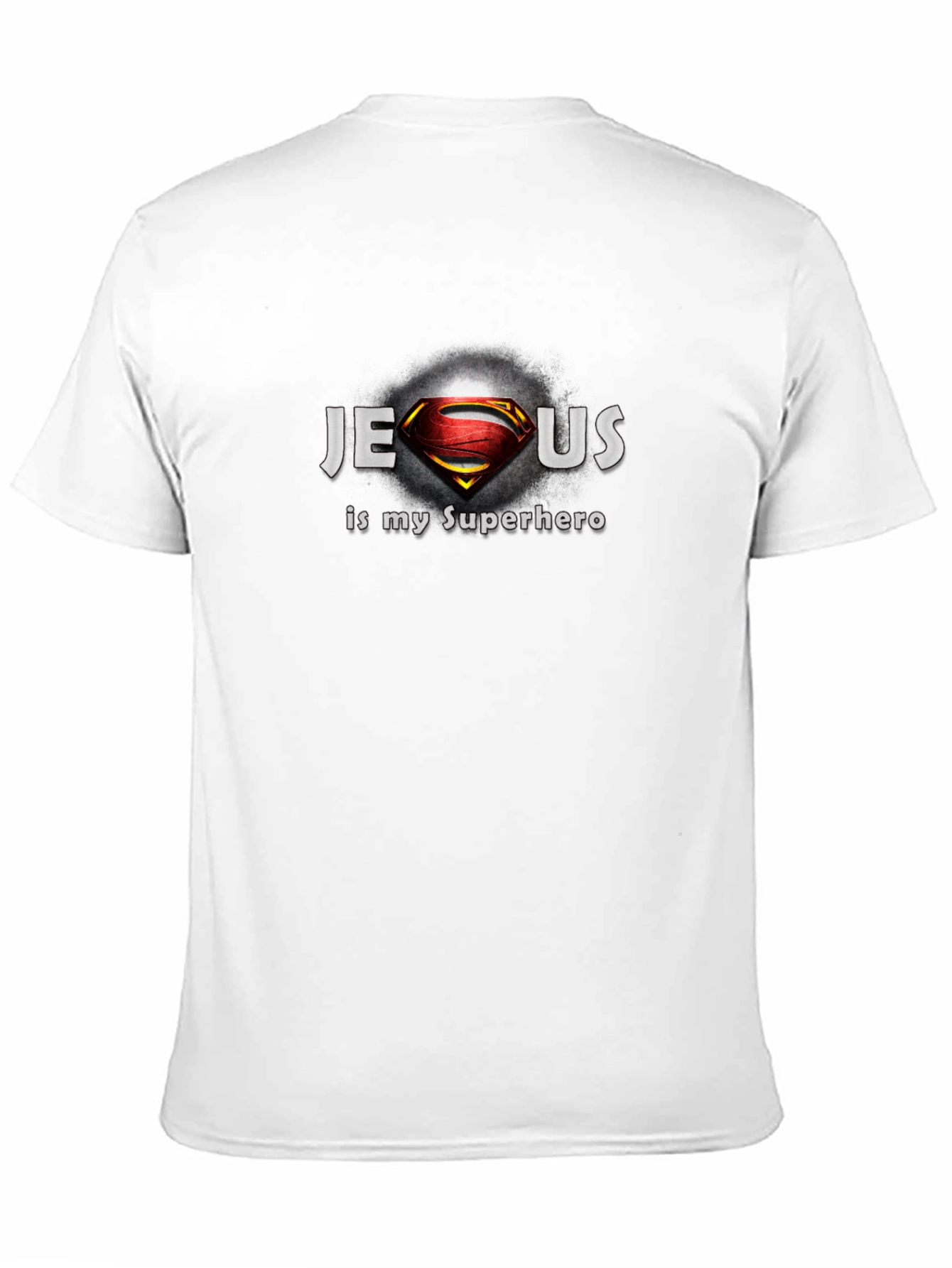 Jesus Is My Superhero Black T-Shirt