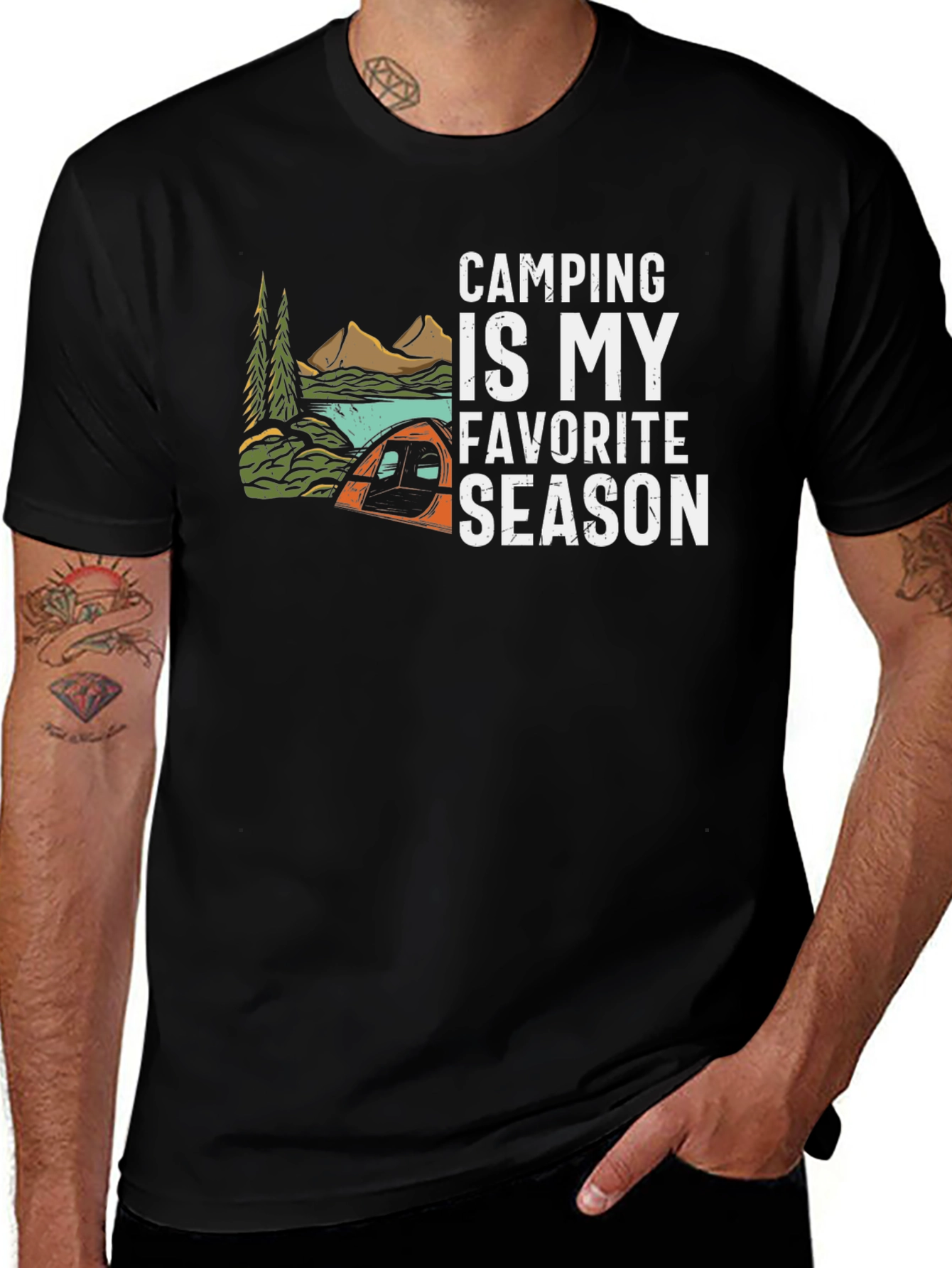 Camping Is My Favorite Season Graphic Tee