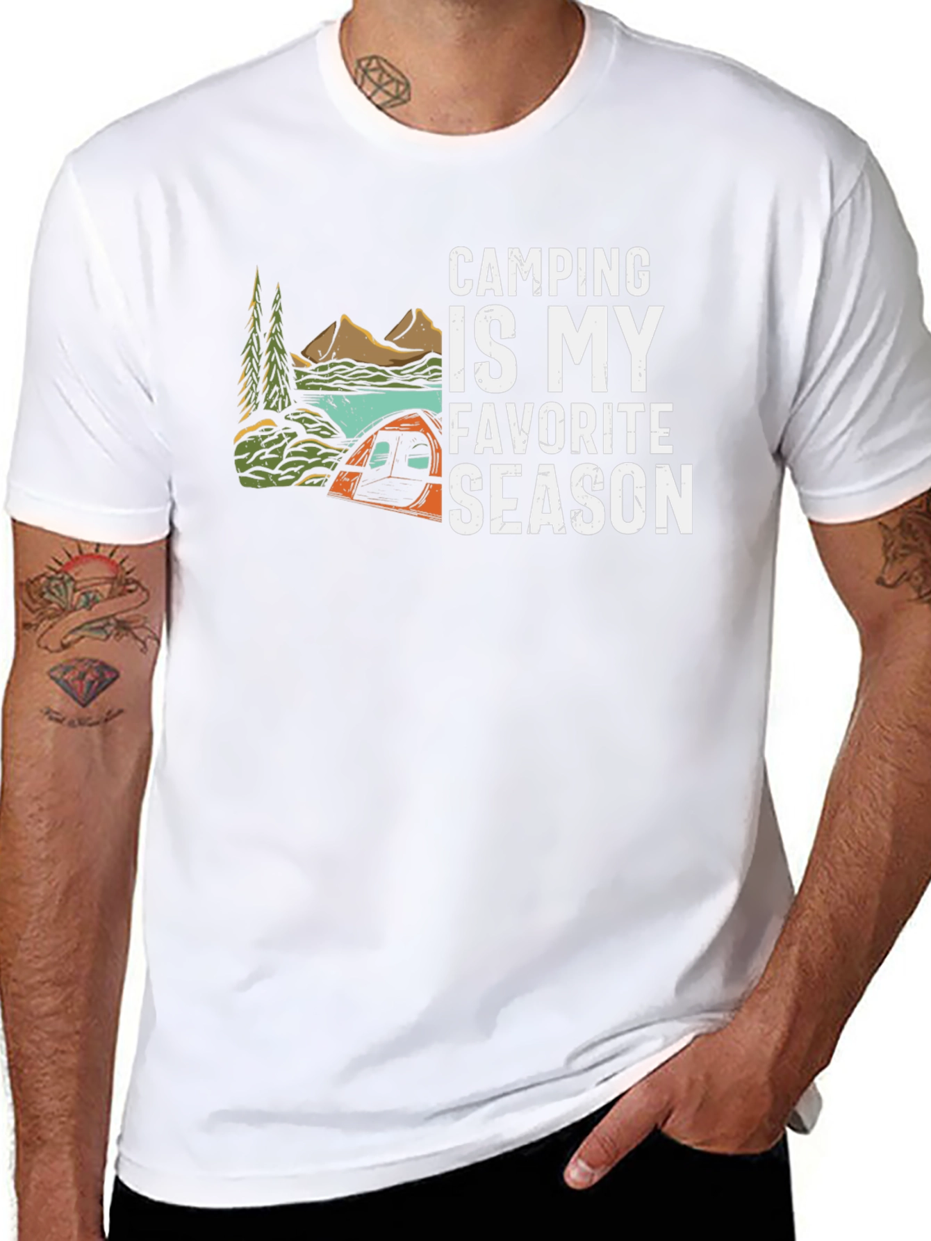Camping Is My Favorite Season Graphic Tee