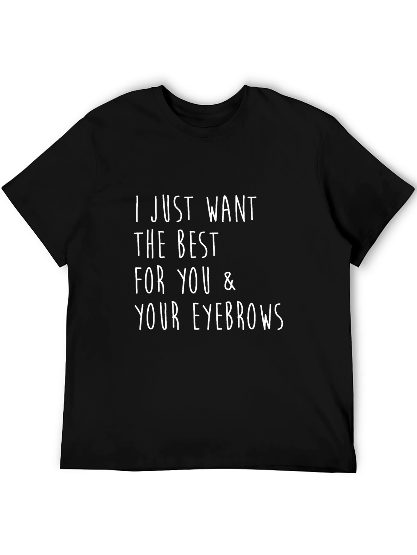 Eyebrow Humor T-Shirt - Unisex Black Tee