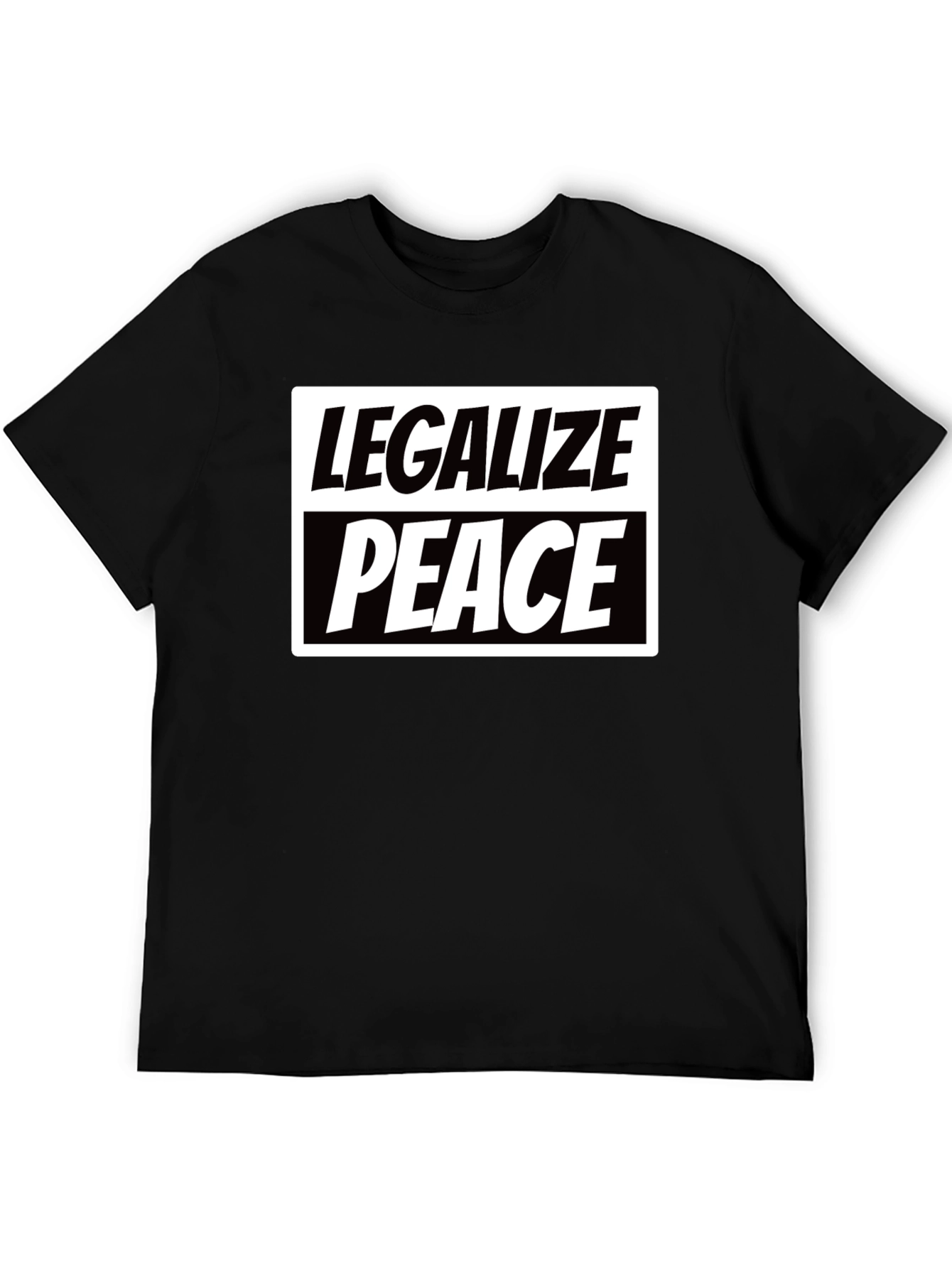 Legalize Peace Graphic T-Shirt - Black
