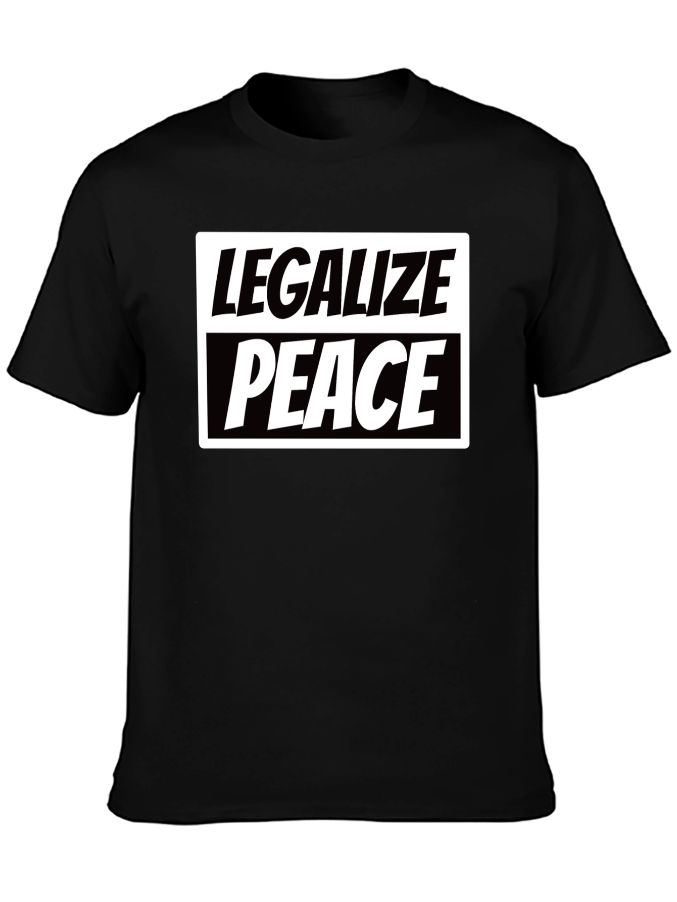 Legalize Peace Graphic T-Shirt - Black