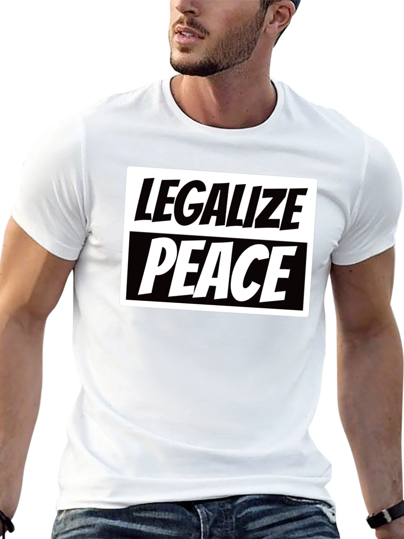 Legalize Peace Graphic T-Shirt - Black